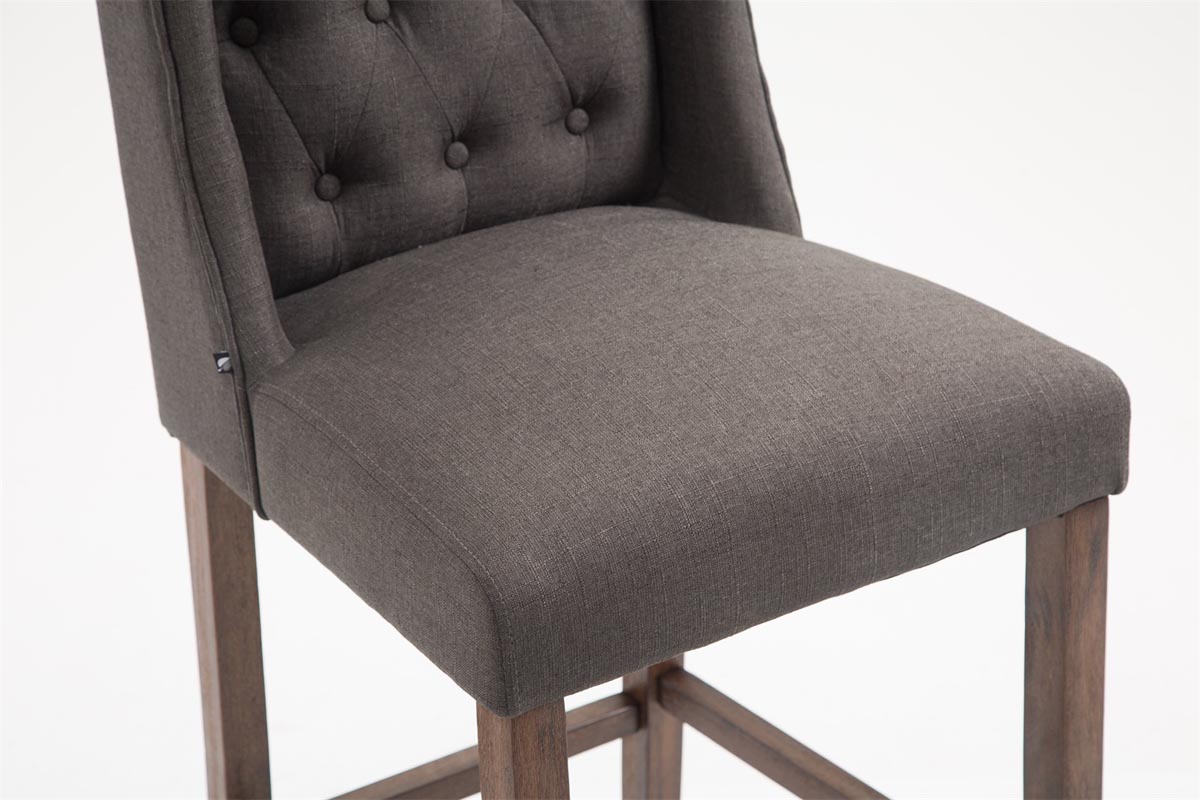 Lot de 2 Tabourets de bar Cassandra Tissu