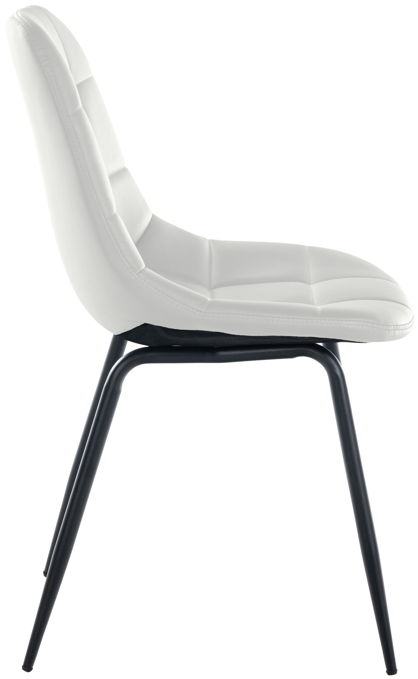 Chaise de salle à manger Tom avec Pieds en métal noir