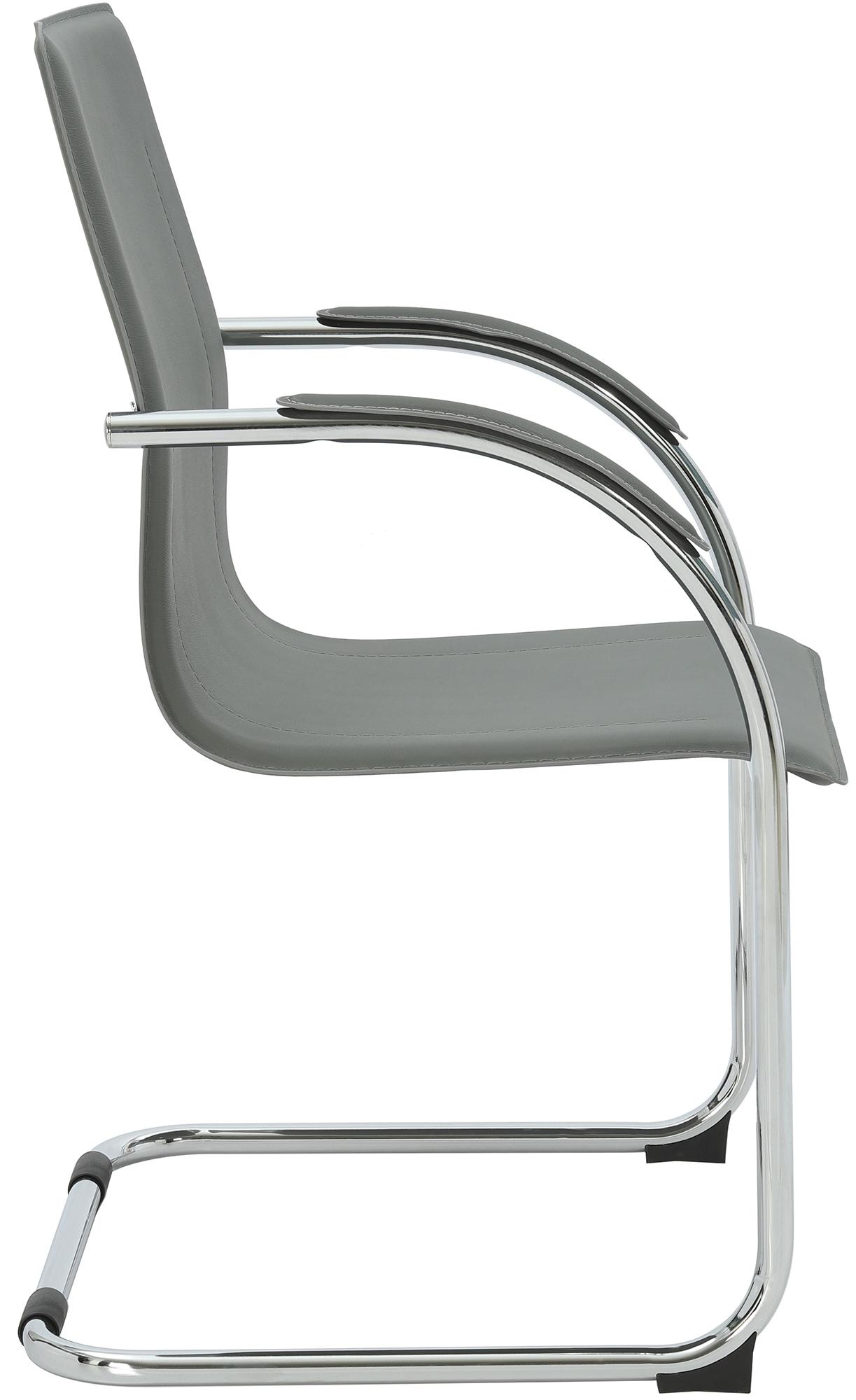 Chaise cantilever Noeleen en simili cuir