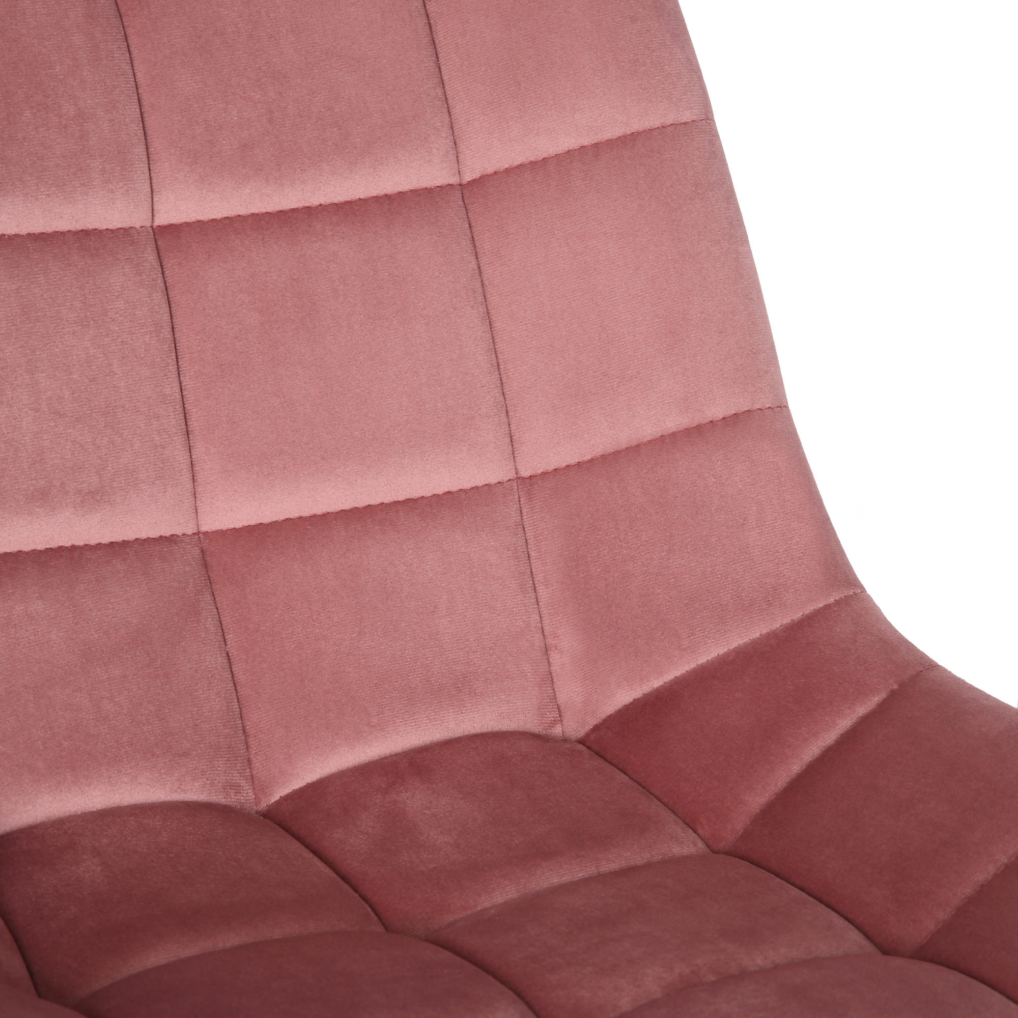 Chaise de bureau pivotant Medford en Velours avec Hauteur ajustable et Roulettes