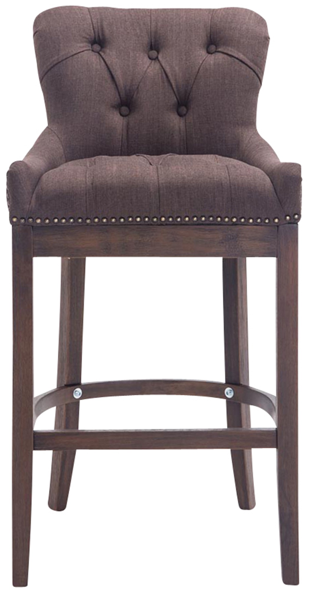 Tabouret de bar Lakewood tissu Piètement antique