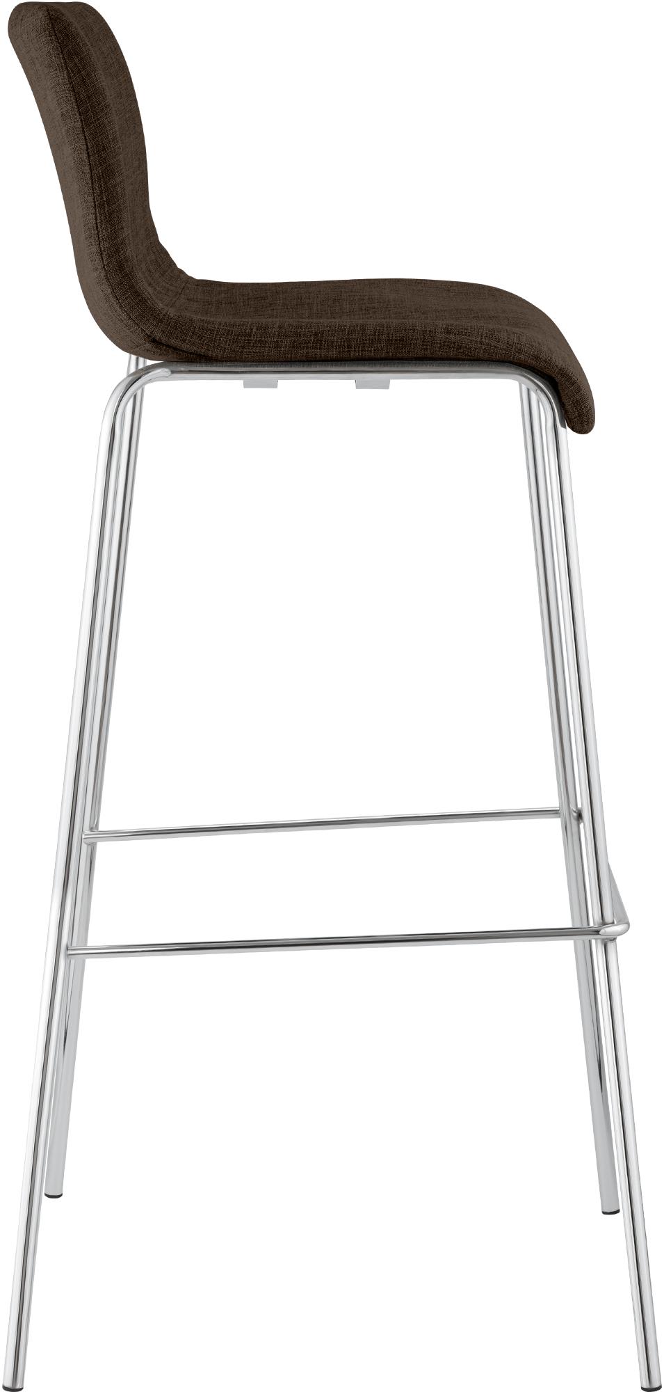 Tabouret de bar Hover en tissu avec pied a 4 branches
