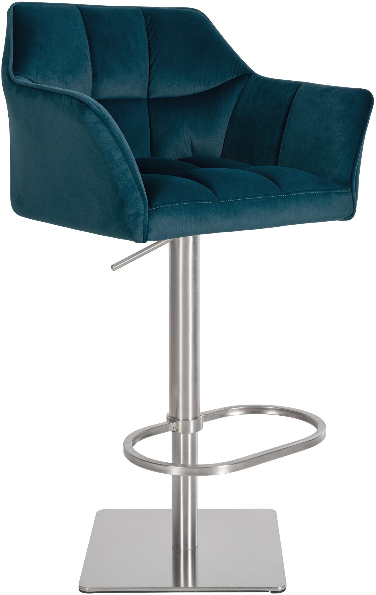 Tabouret de bar Damaso avec revetement en velours