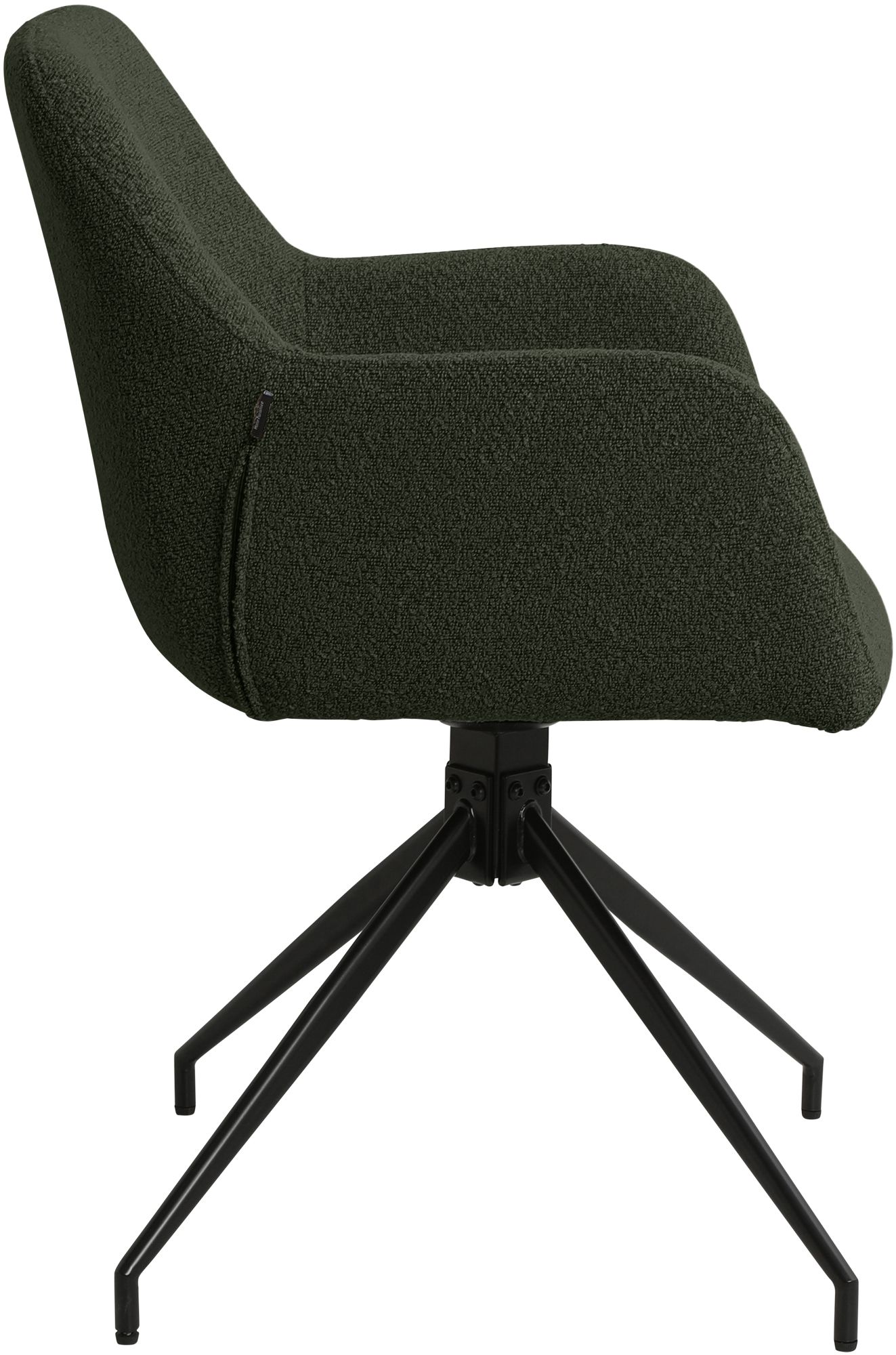 Lot de 2 Chaises de Salle à Manger Merlinda en Tissu Bouclette