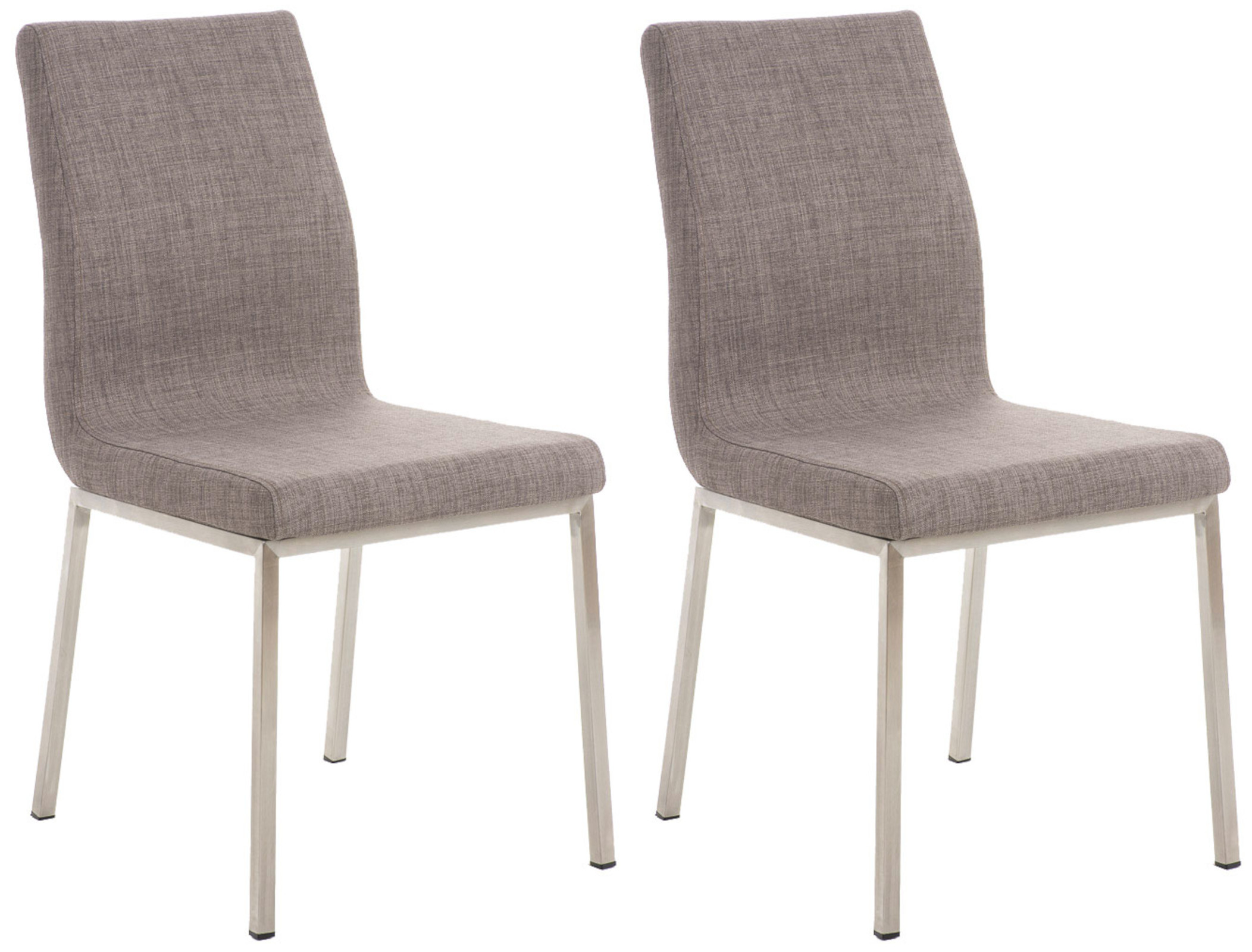 Lot de 2 Chaises de salle à manger Colmar en tissu