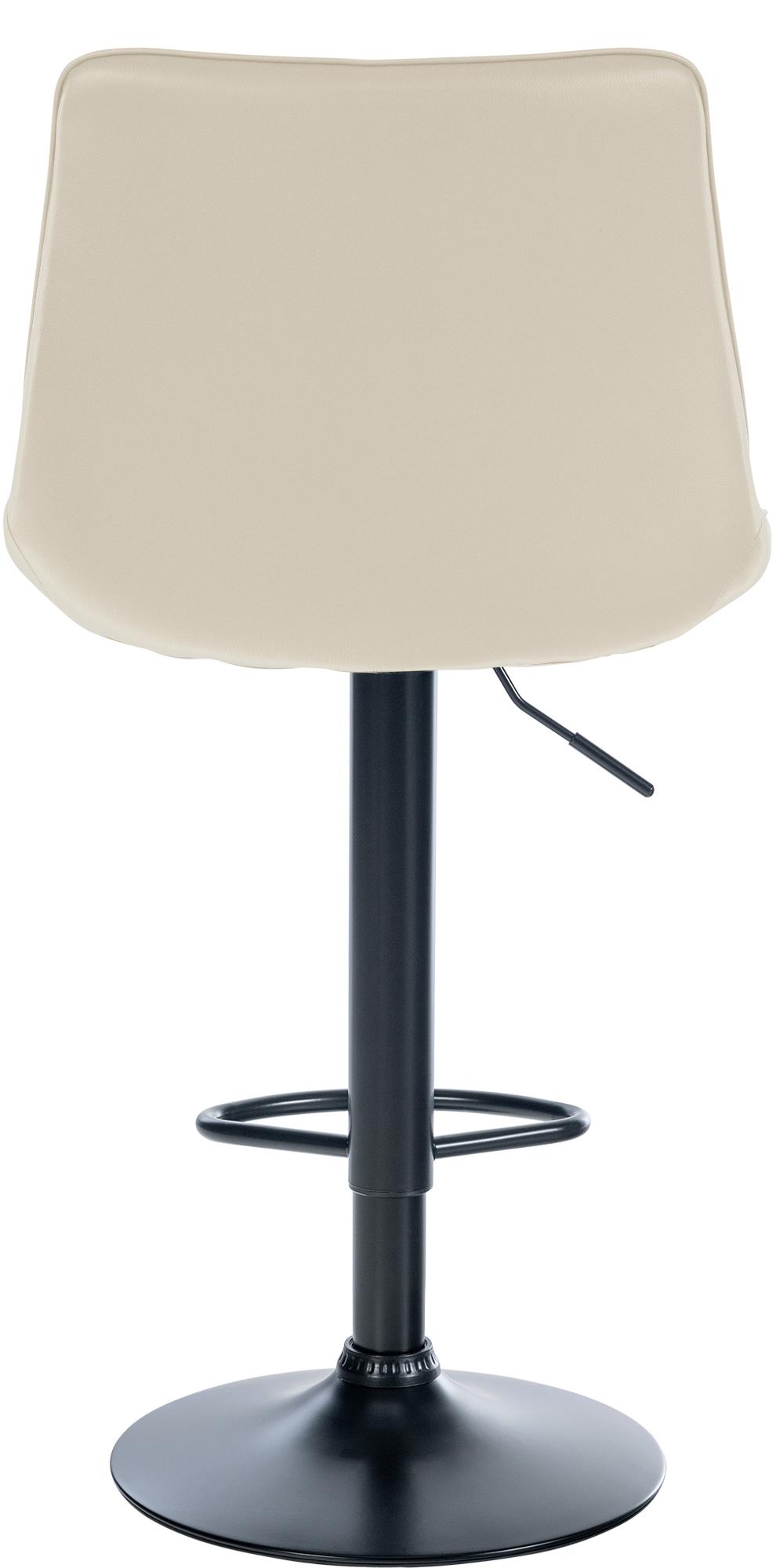 Tabouret de bar Toni en Similicuir Pied en Métal réglable pivotant