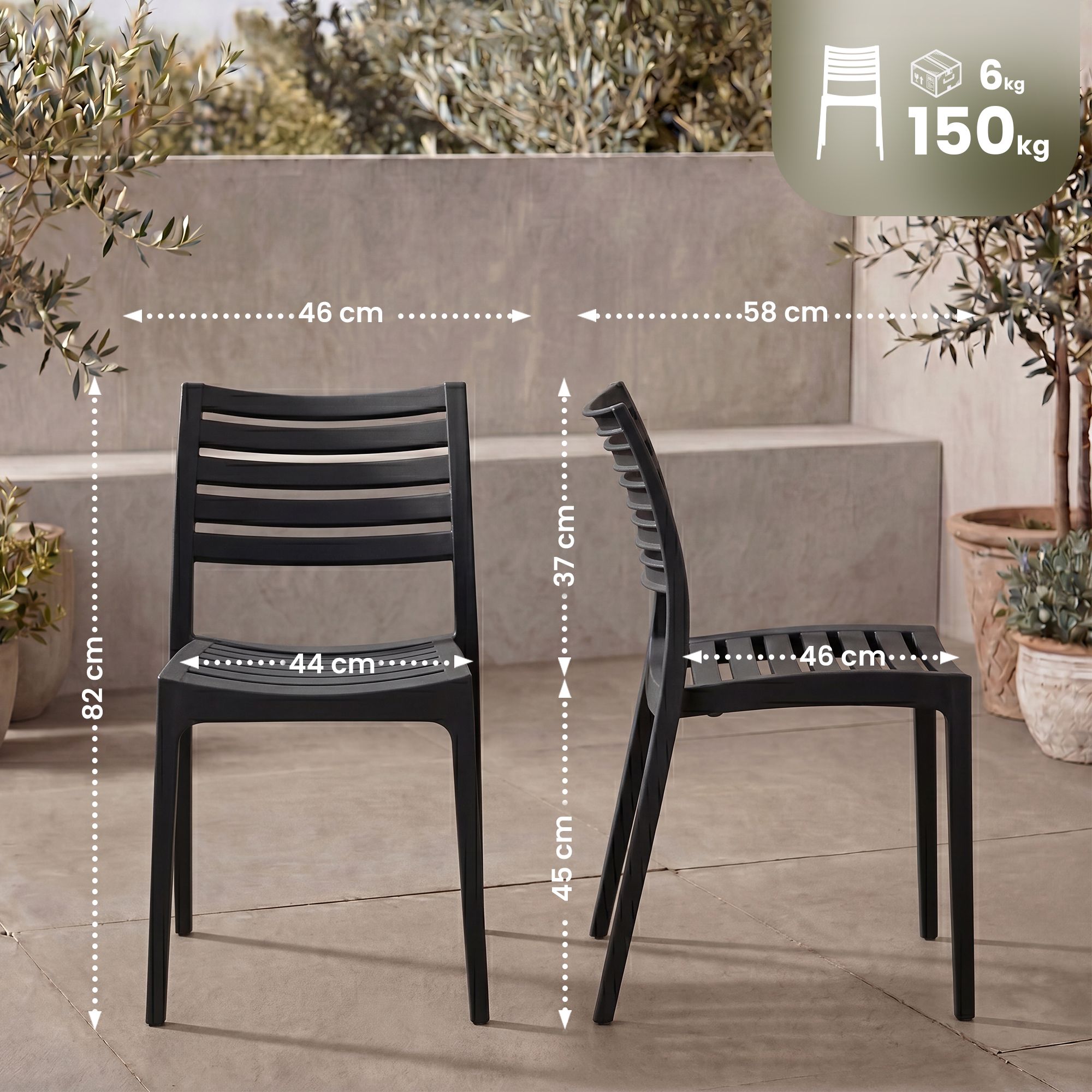 Chaise de jardin Arkon