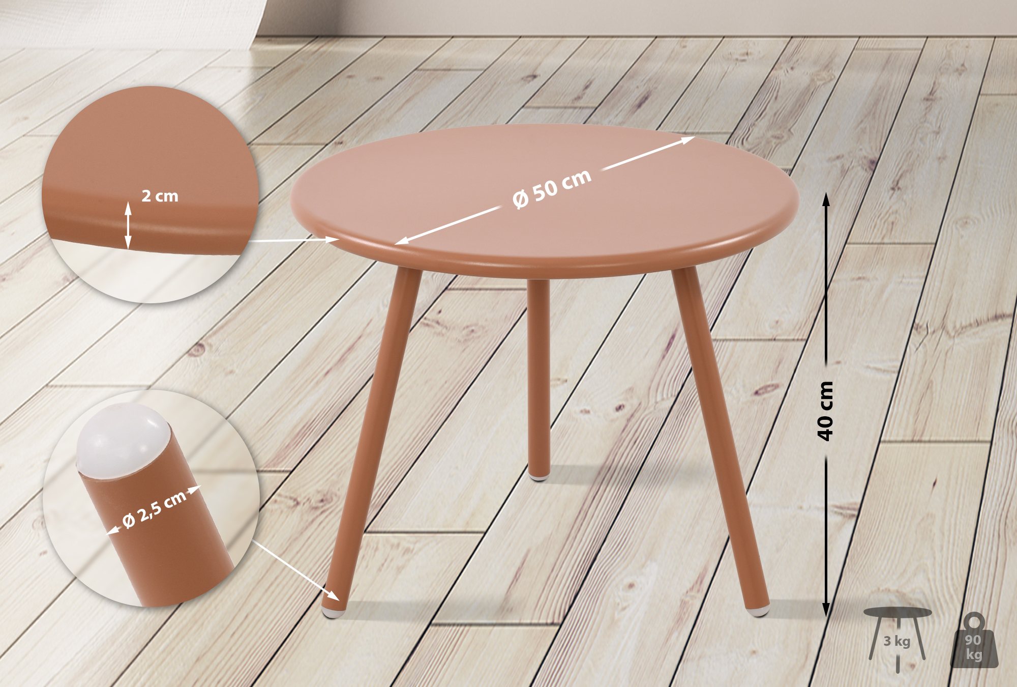 Table basse d'extérieur Berea