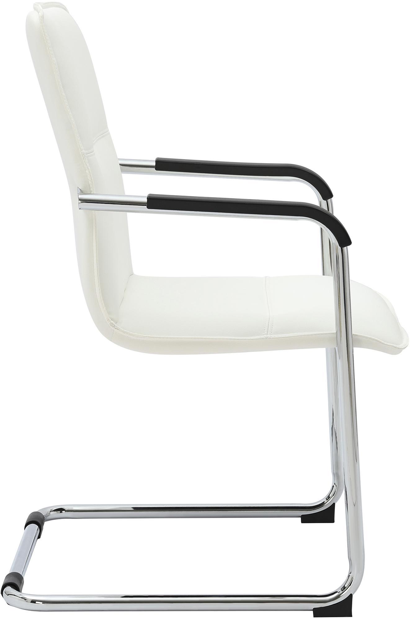 Lot de 2 chaises cantilever Seattle en similicuir