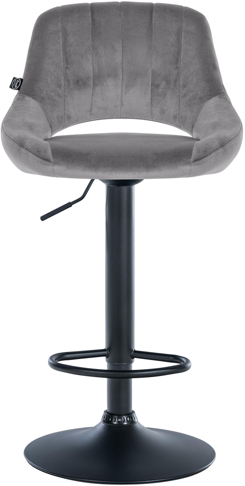 Lot de 2 tabourets de bar Milet en velours