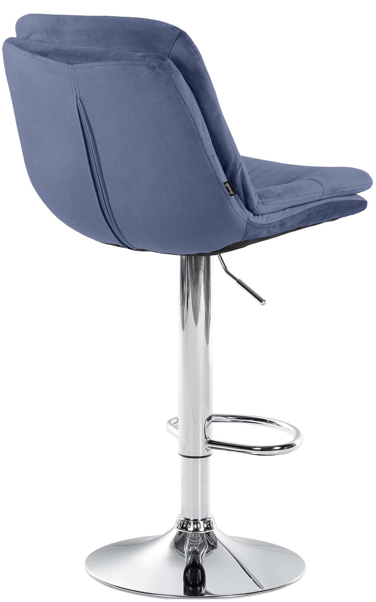 Tabouret de bar Laurel velours