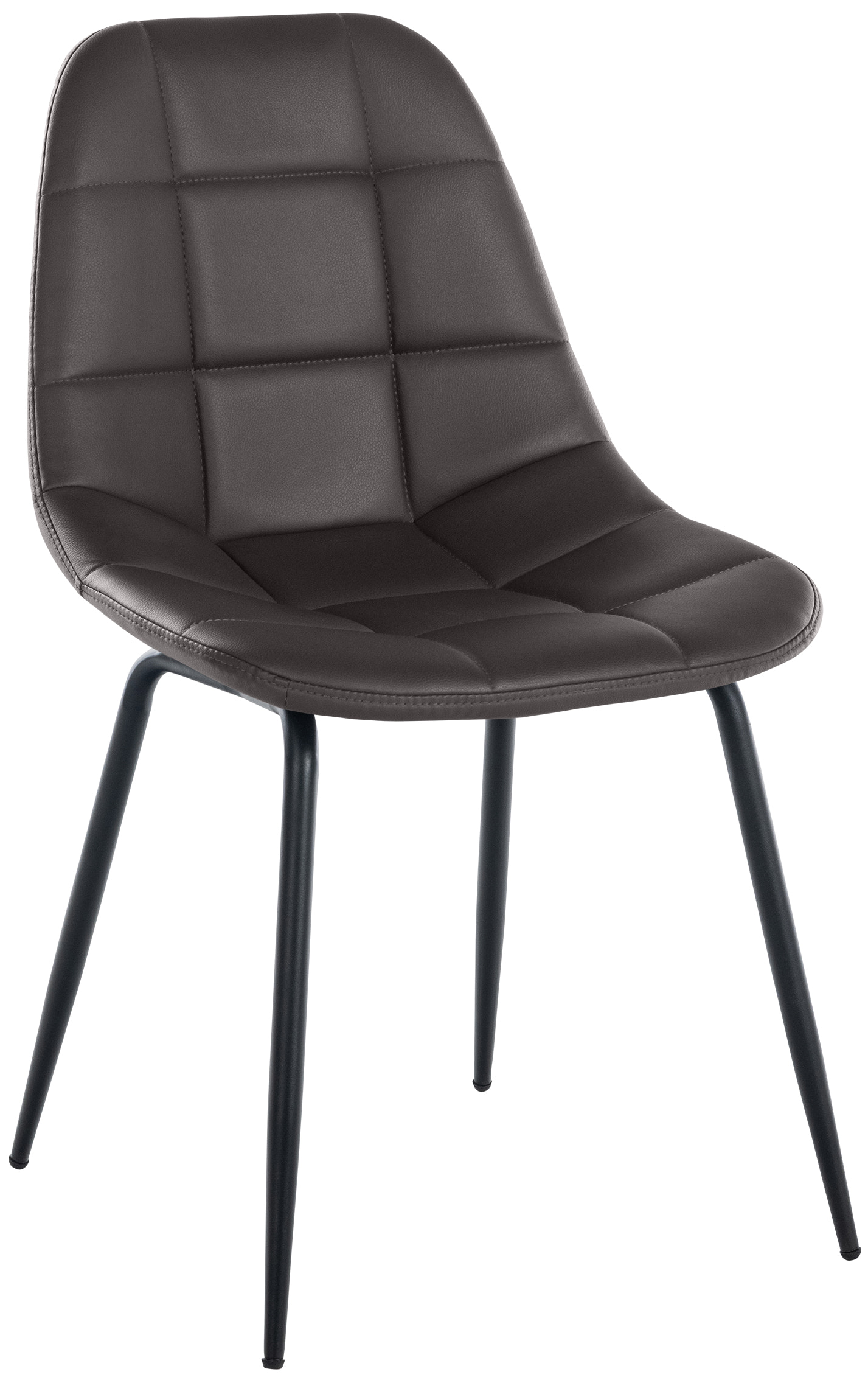 Chaise de salle à manger Tom avec Pieds en métal noir