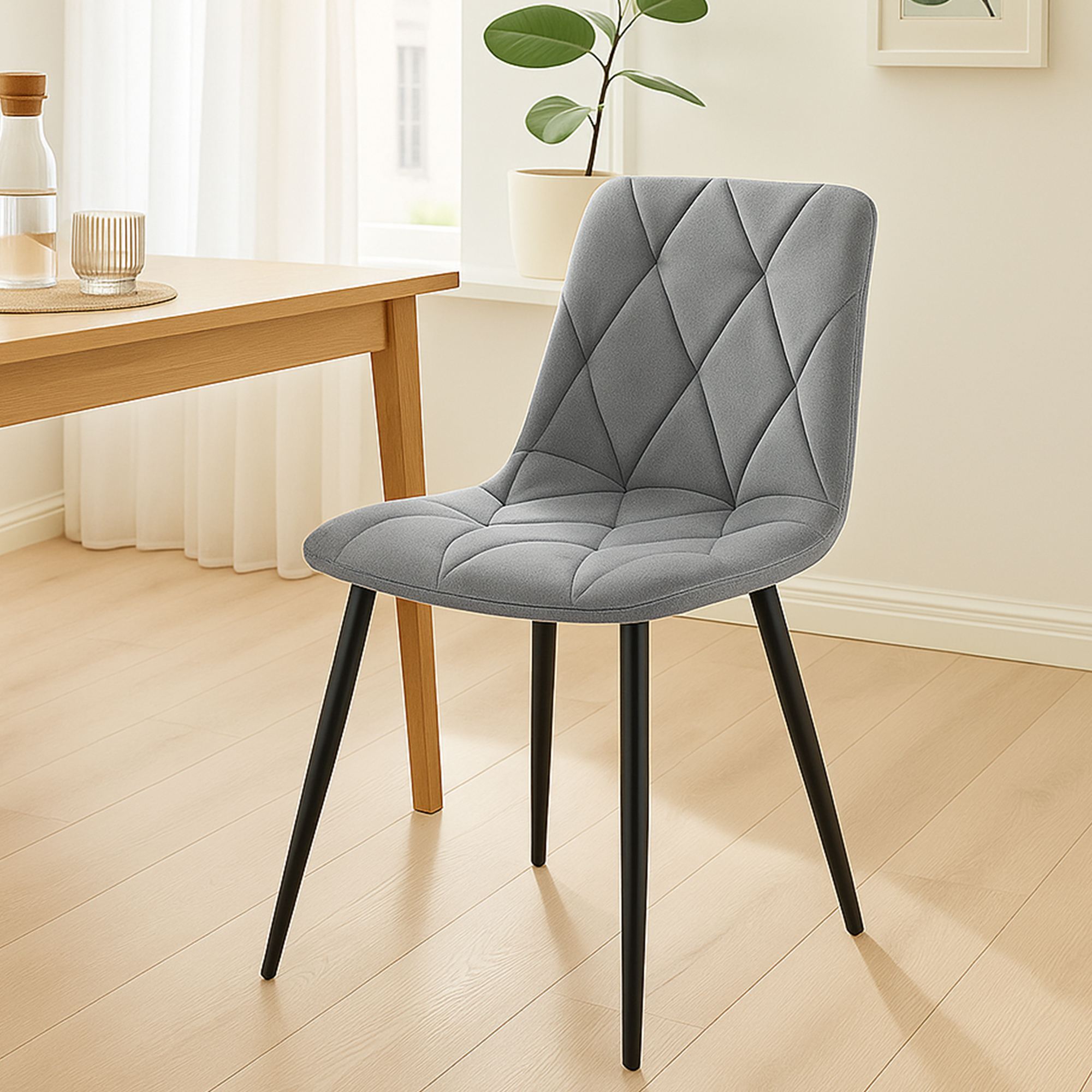 Lot de 2 chaises de salle à manger Clairton