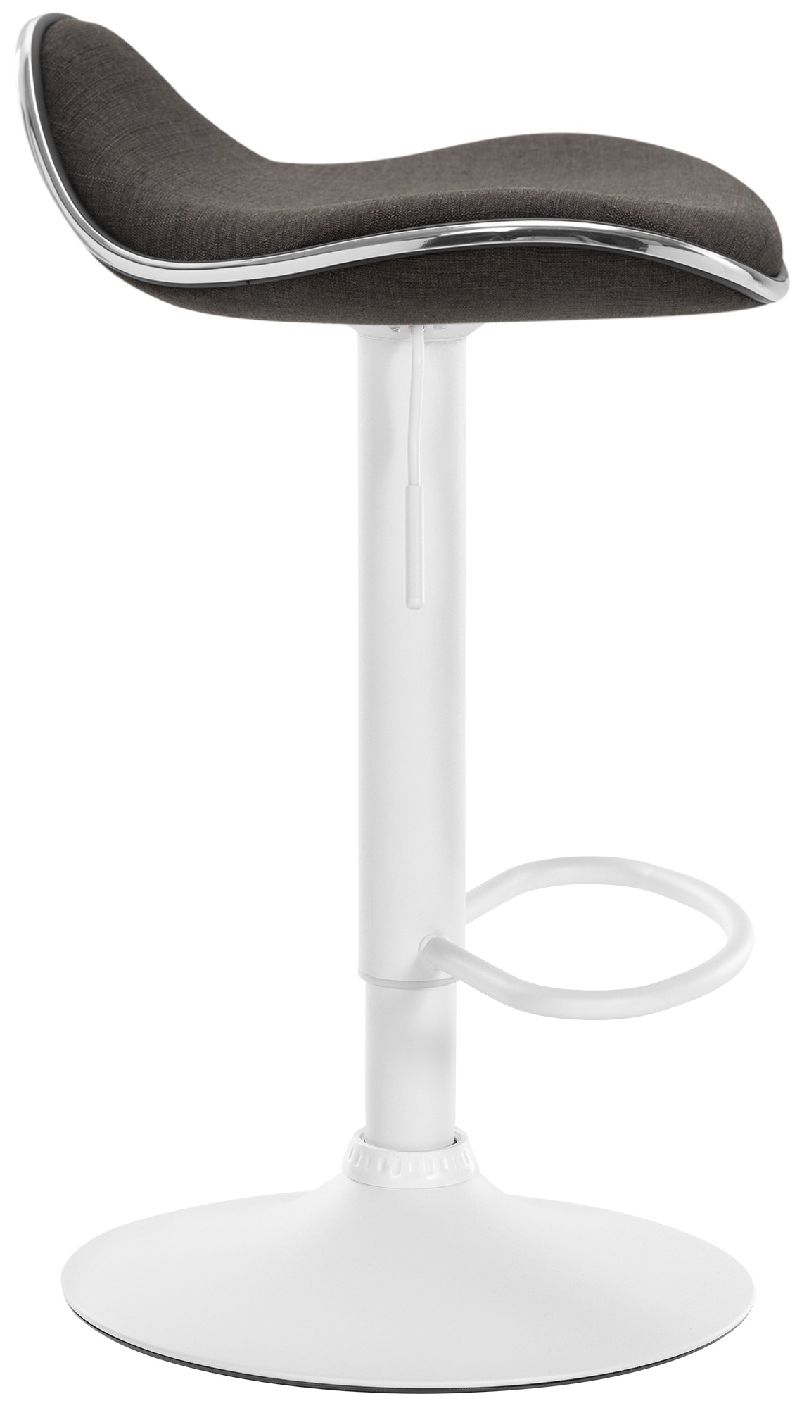 Tabouret de bar Shanghai tissu avec pied en métal