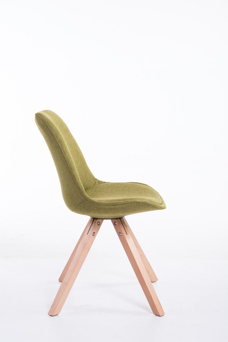 Chaise Toulouse tissu piétement en forme carrée