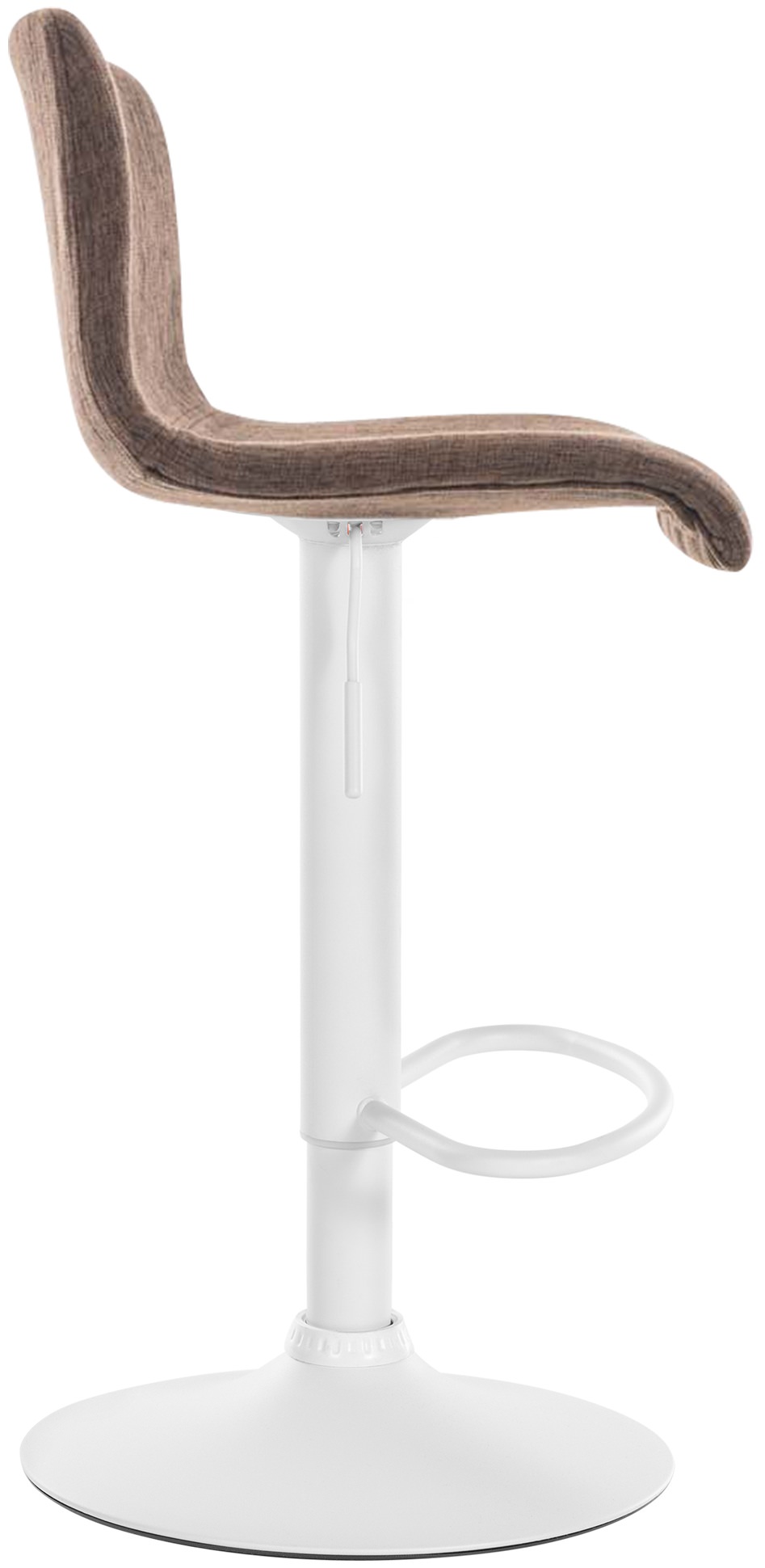 Tabouret de bar Hover Assise en Tissu Piètement Métal chromé