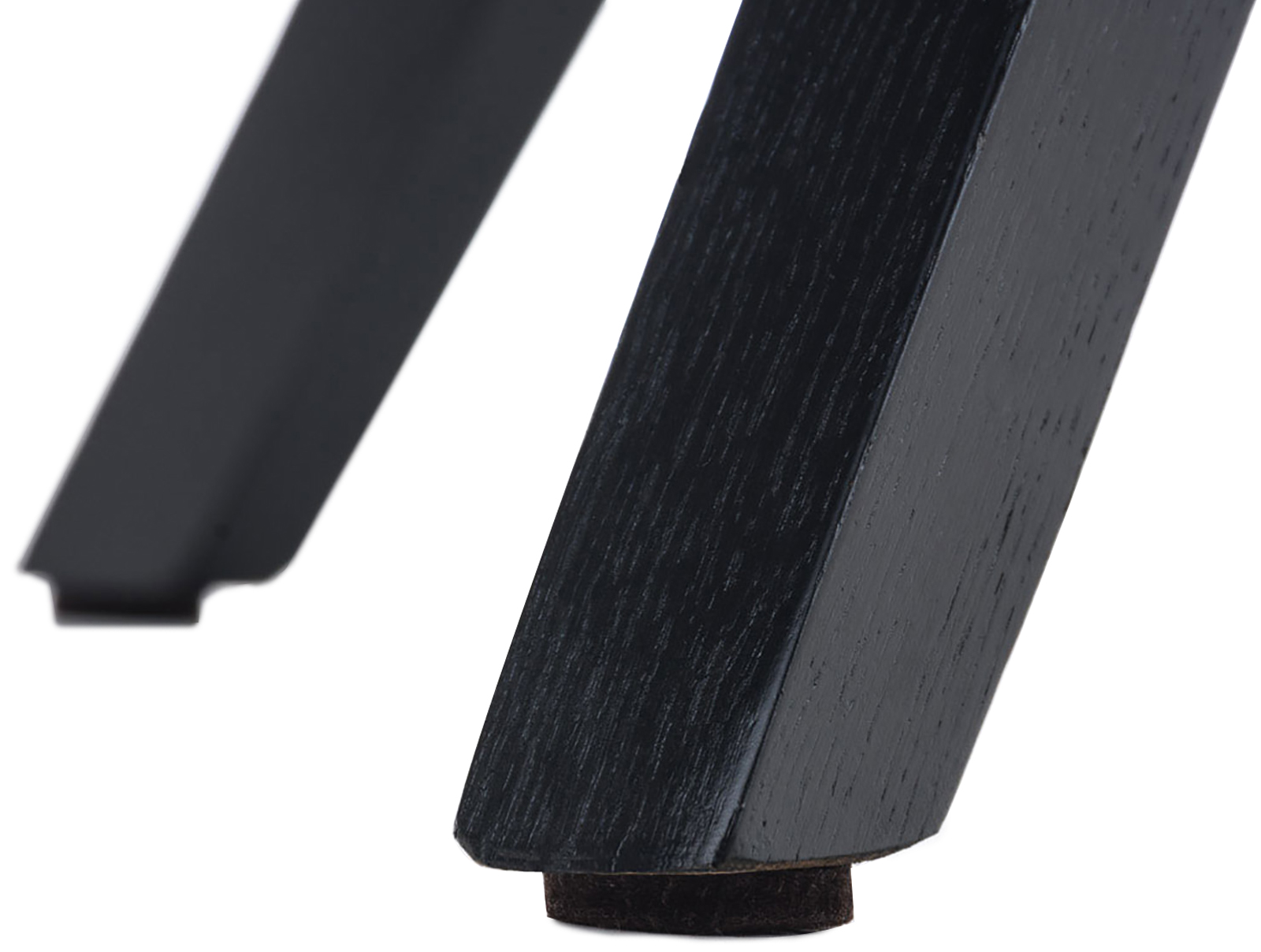 Chaise Pegleg Tissu pieds carré