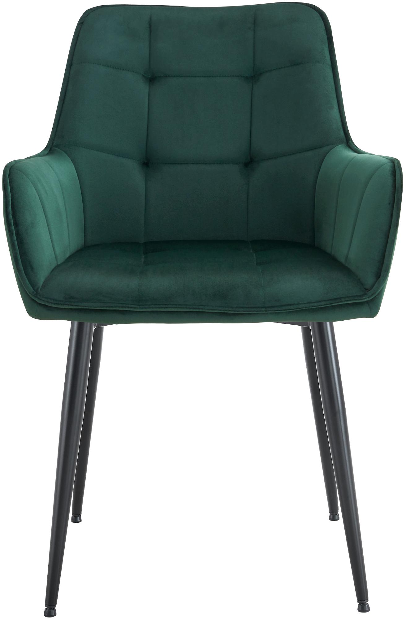 Lot de 2 chaises de salle à manger Ferndale velours