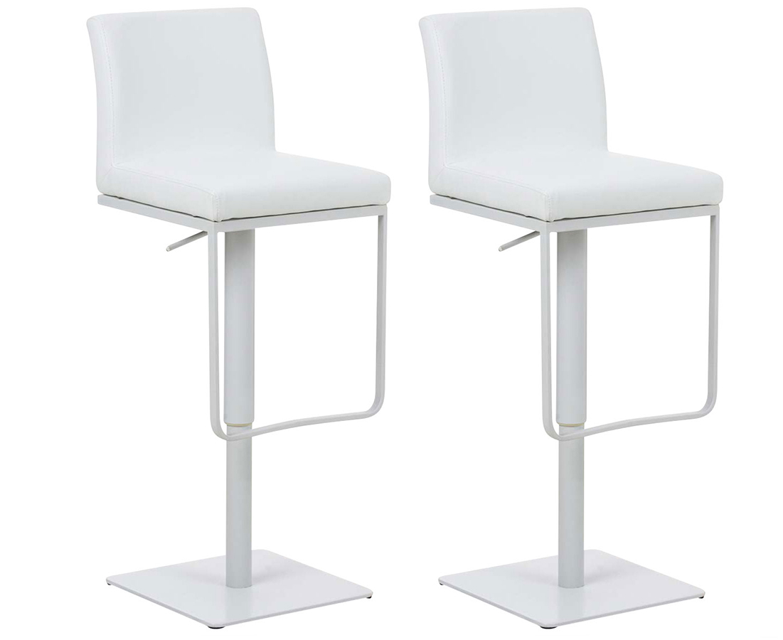 Lot de 2 tabourets de bar Panama recouverts de similicuir