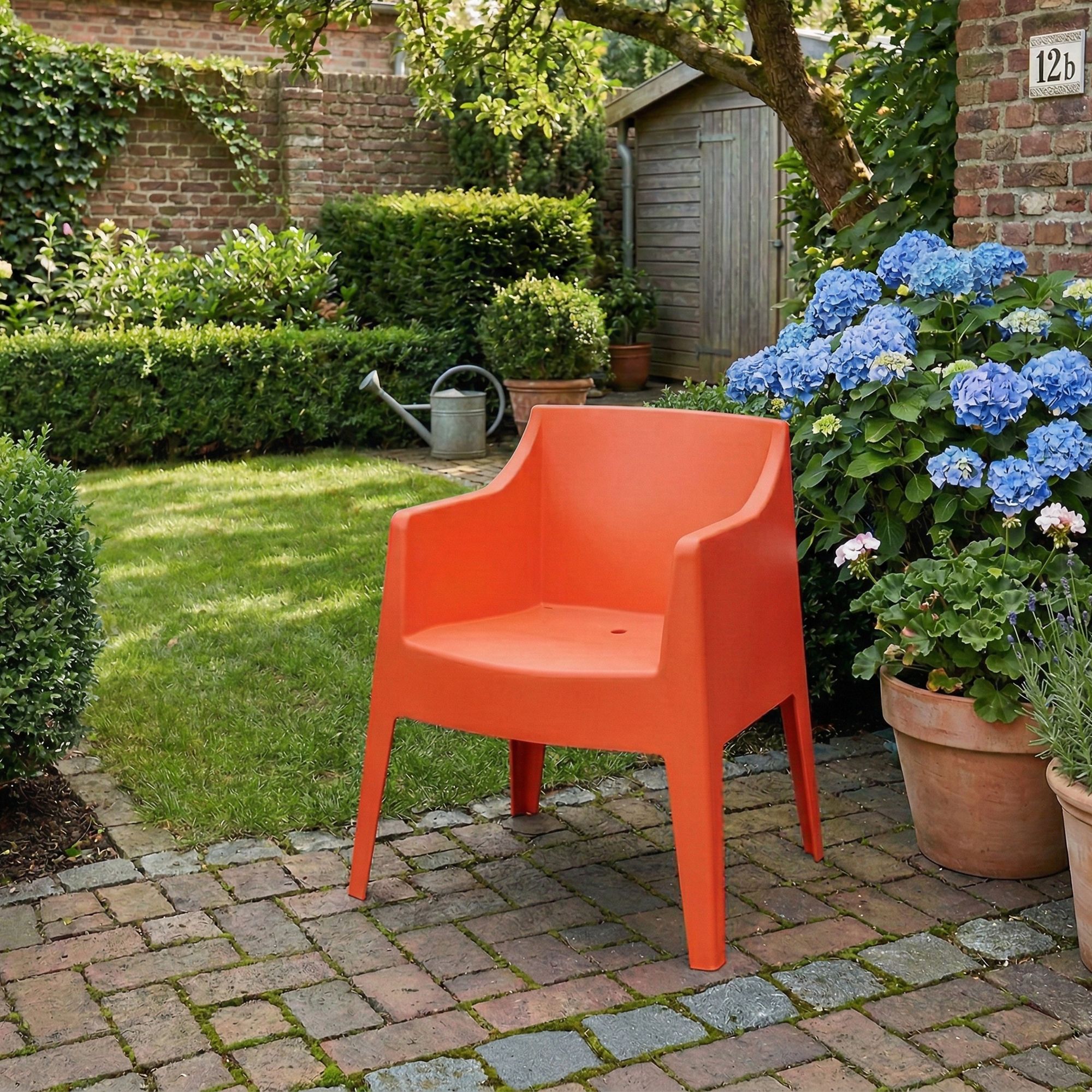 Ensemble de 4 chaises de jardin Bartal