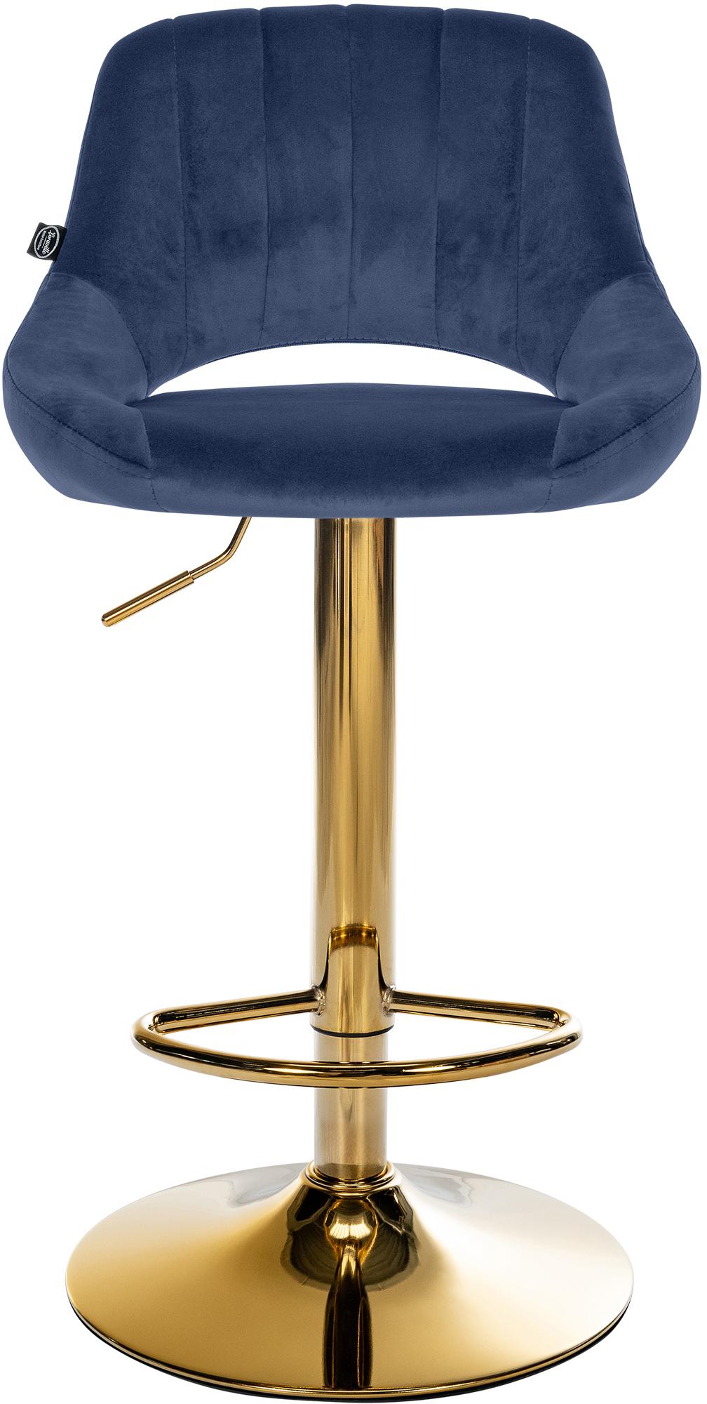 Lot de 2 tabourets de bar Milet en velours