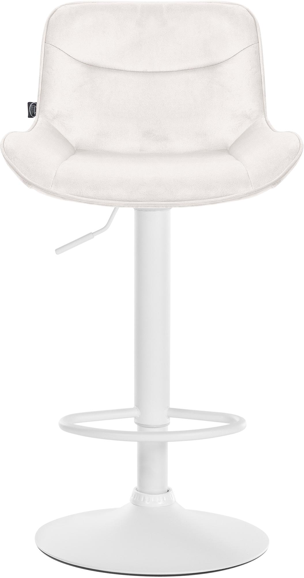 Tabouret de bar Vonore velours