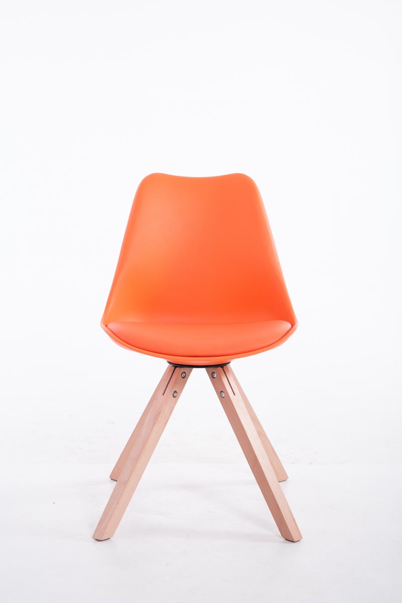 Chaise Toulouse similicuir piétement carré
