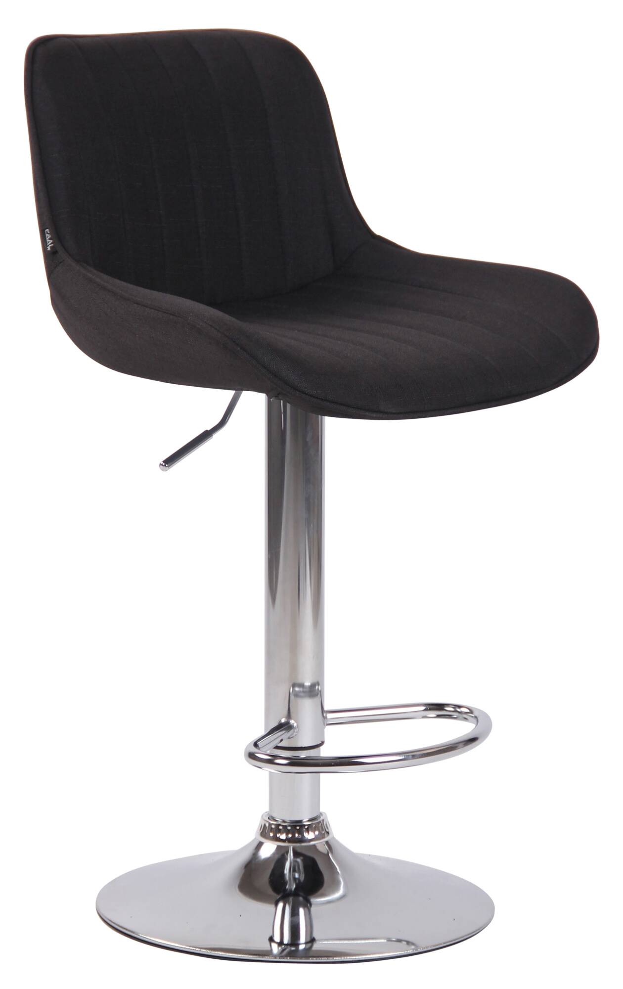 Lot de 2 Tabourets de bar Lentini en Tissu Pied trompette en Métal