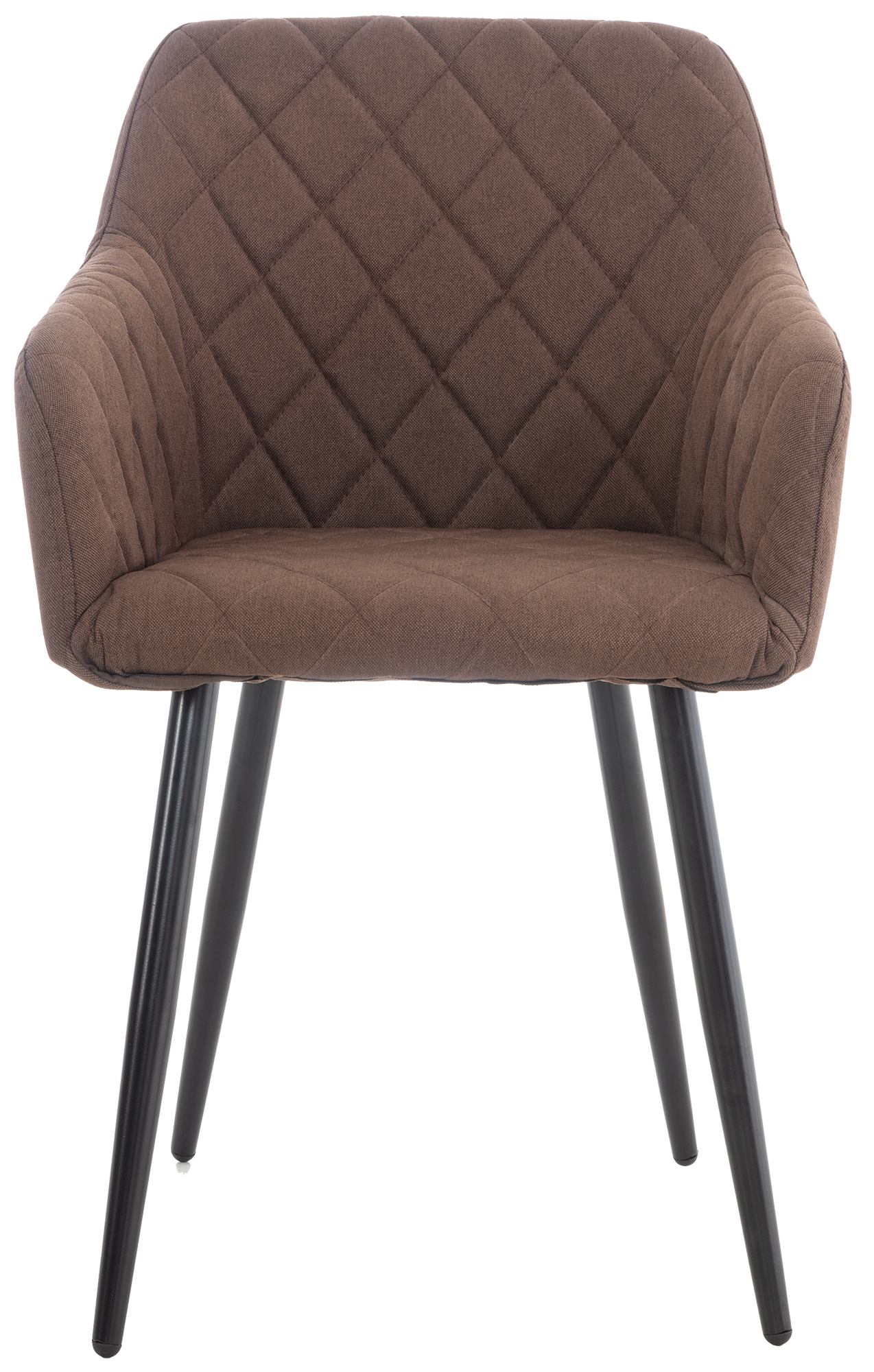 Lot de 4 chaises de salle à manger Shila avec Piètement en Métal noir