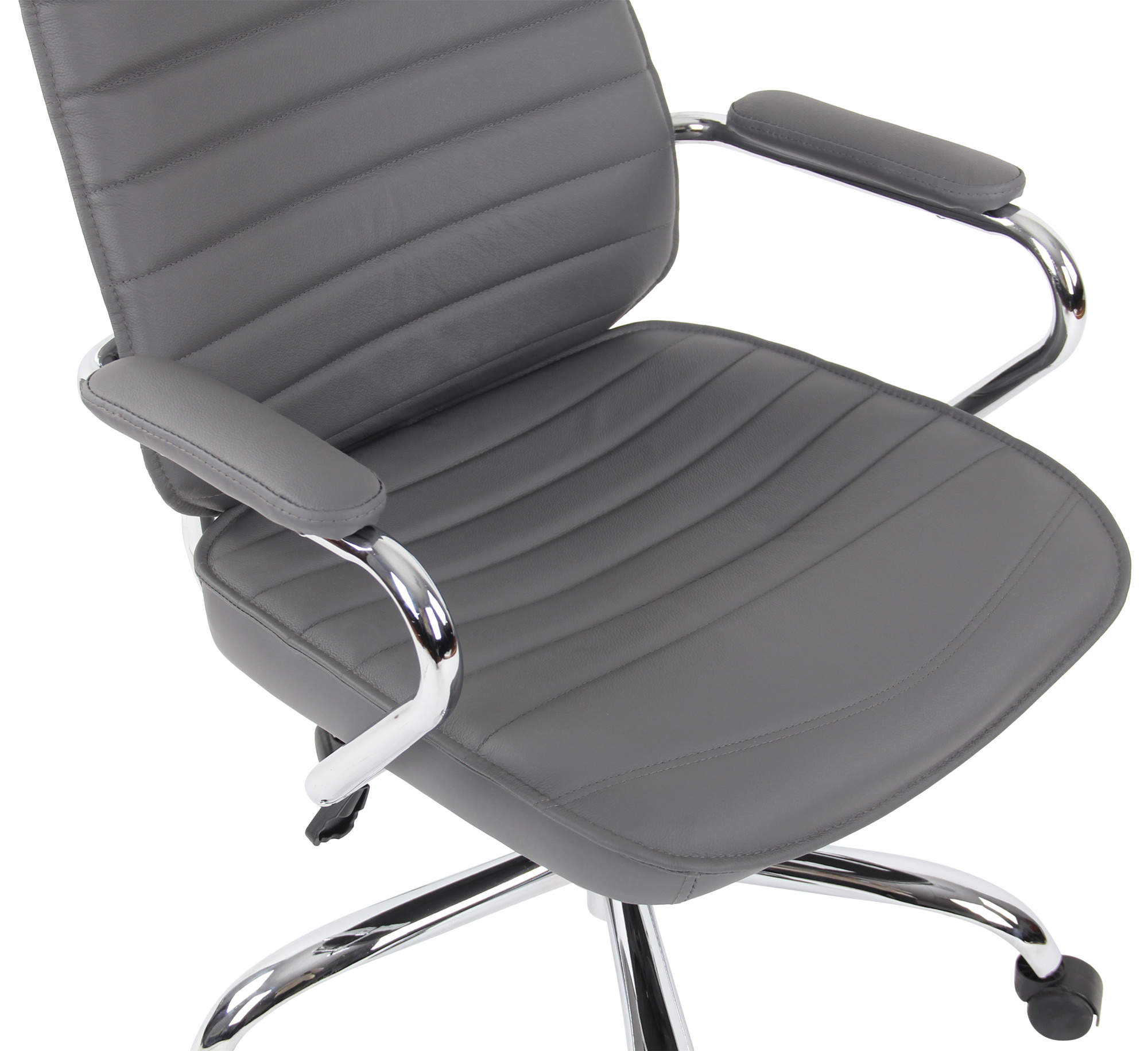 Fauteuil de bureau  Rako en véritable cuir ajustable et pivotant