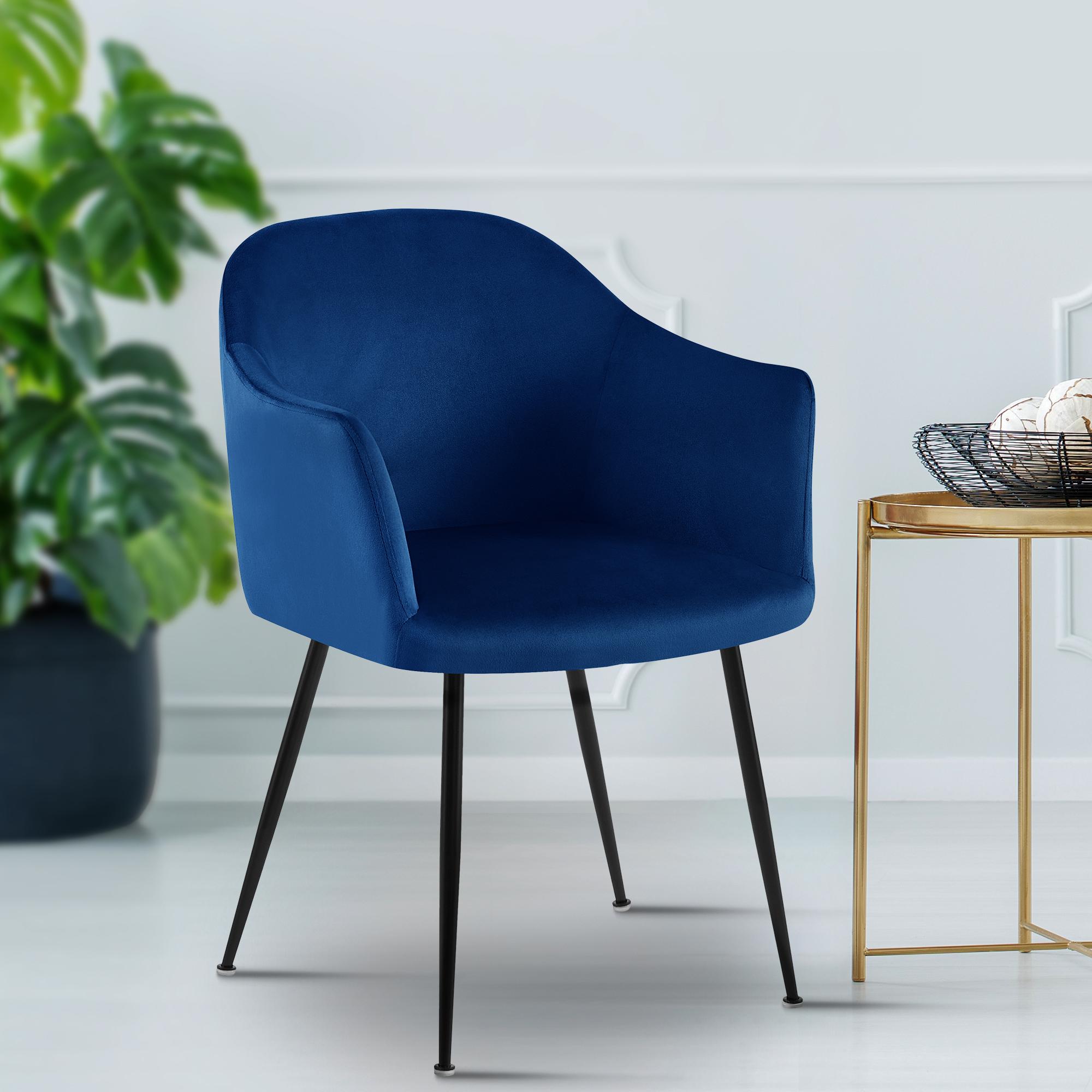 Chaise de salle à manger Jaysie velours