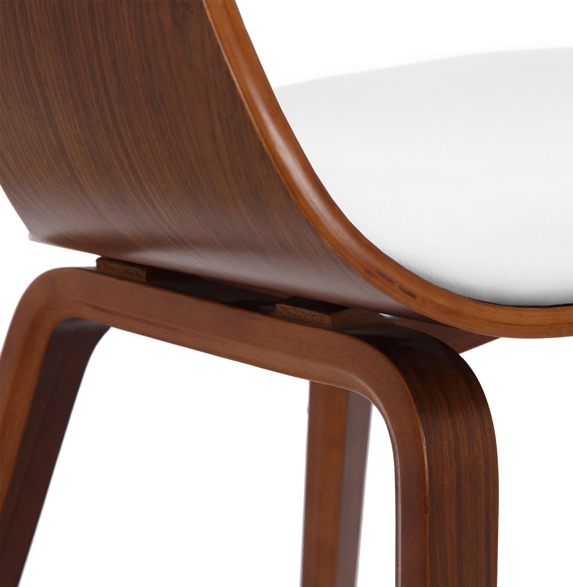 Chaise retro Kingston en similicuir