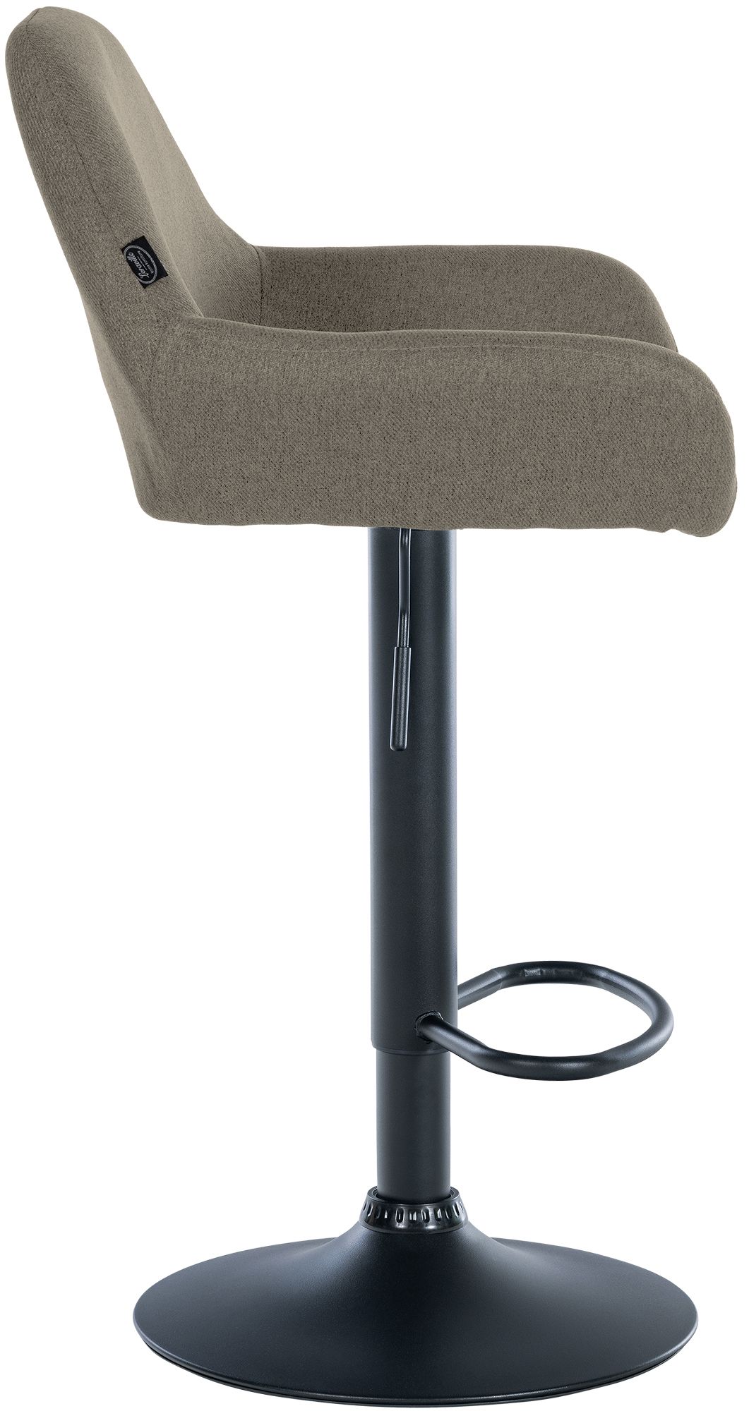 Lot de 2 tabourets de bar Braga en tissu