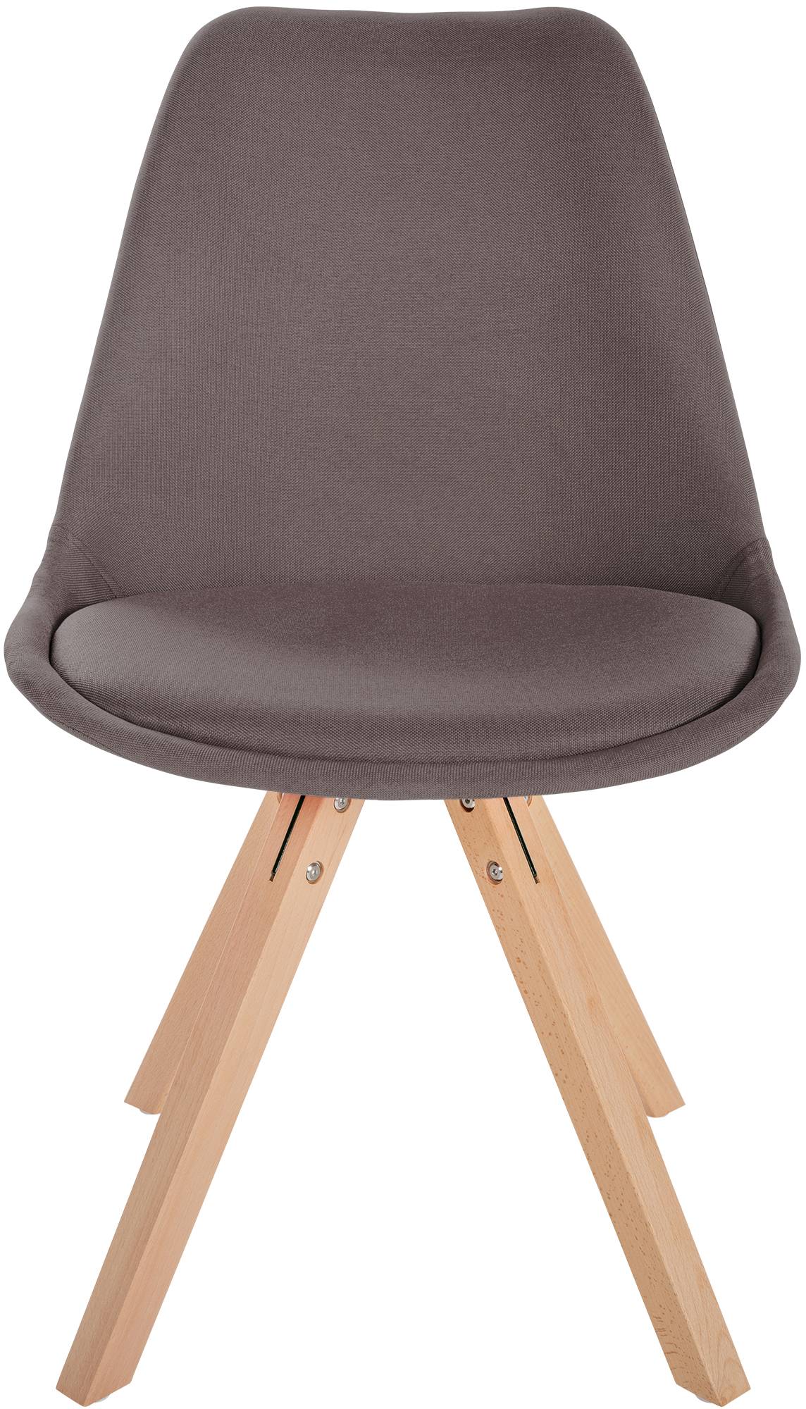 Chaise de salle à manger Sofia en Tissu avec Pieds en bois