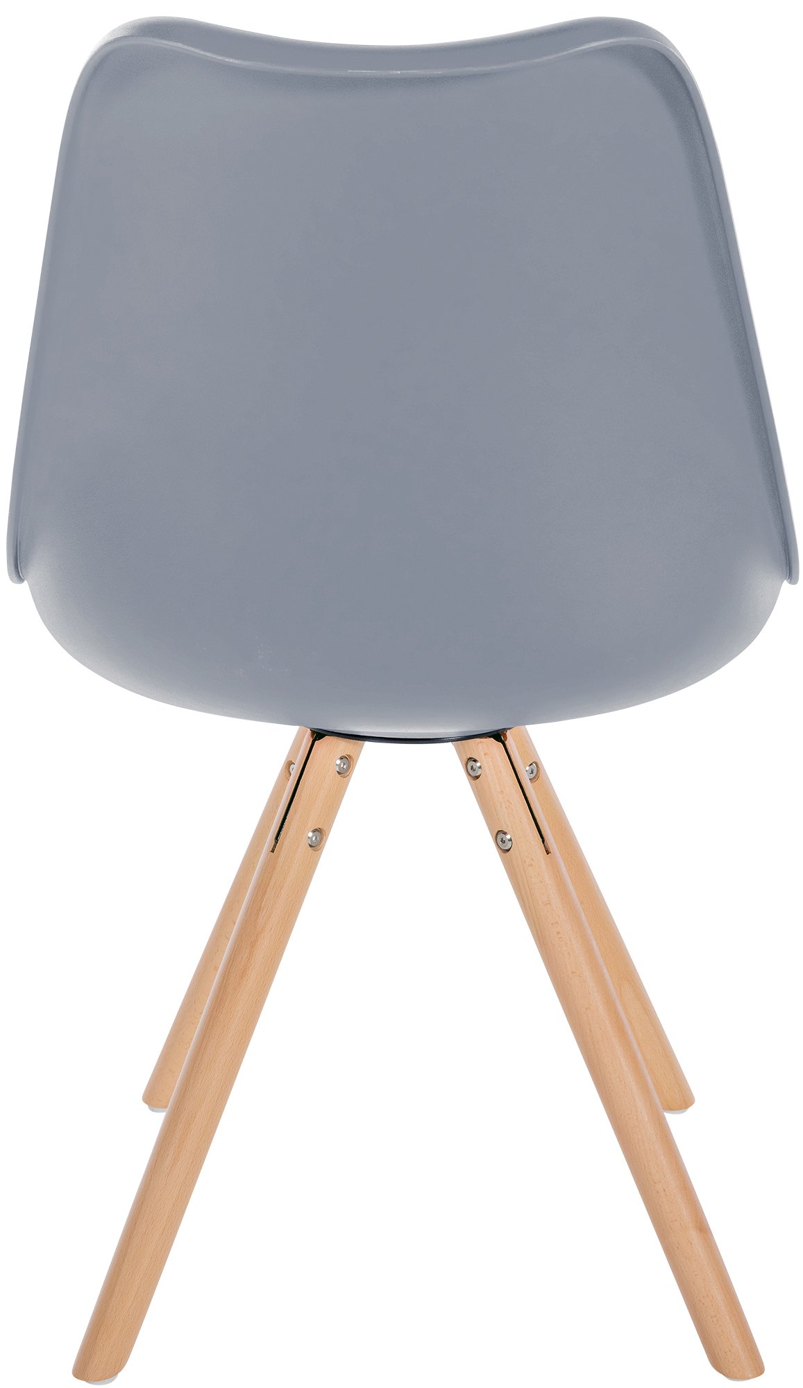 Chaise de salle à manger Sofia en plastique et Similicuir Pieds en bois