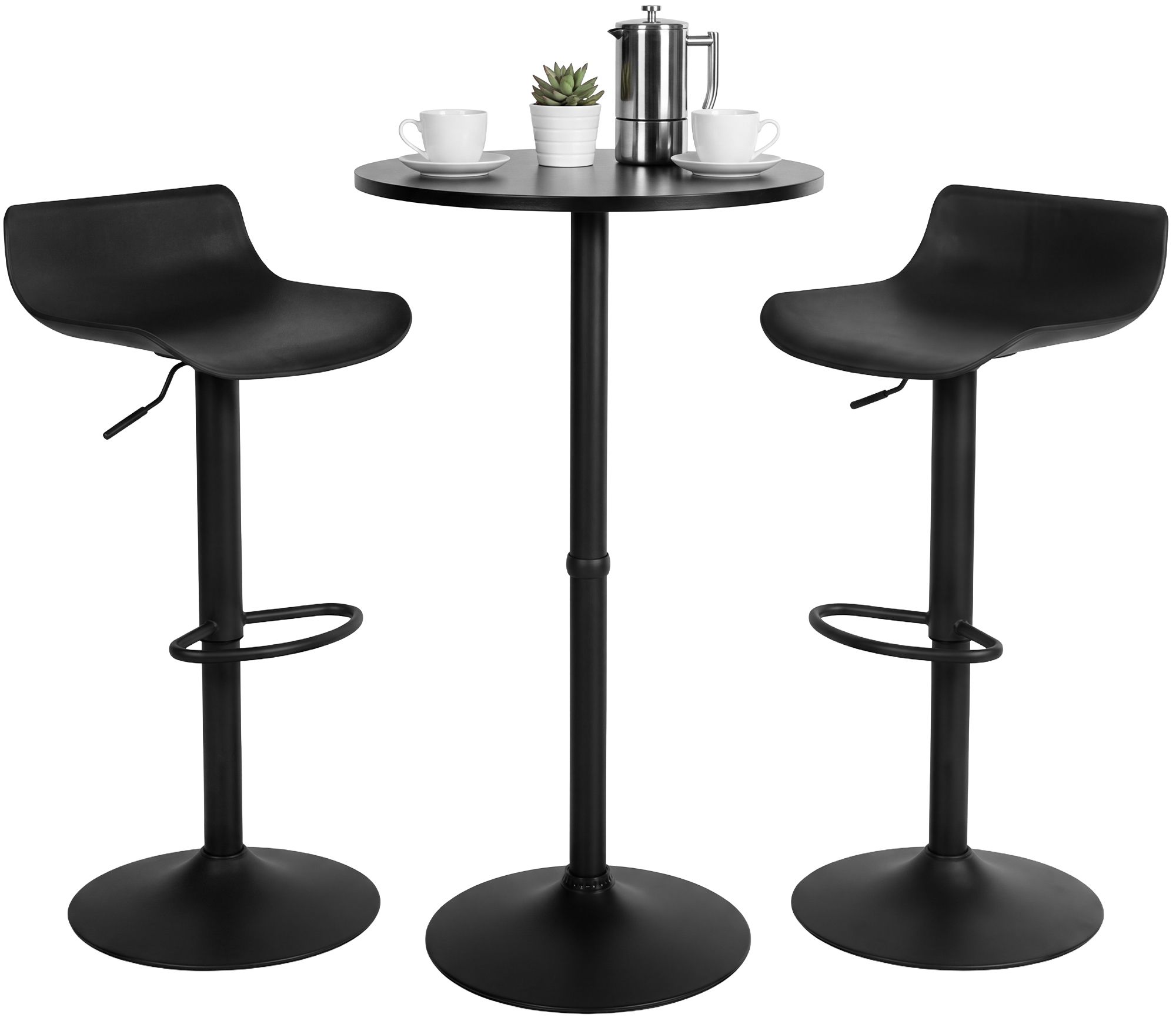 Ensemble table de bar Navo avec 2 tabourets de bar