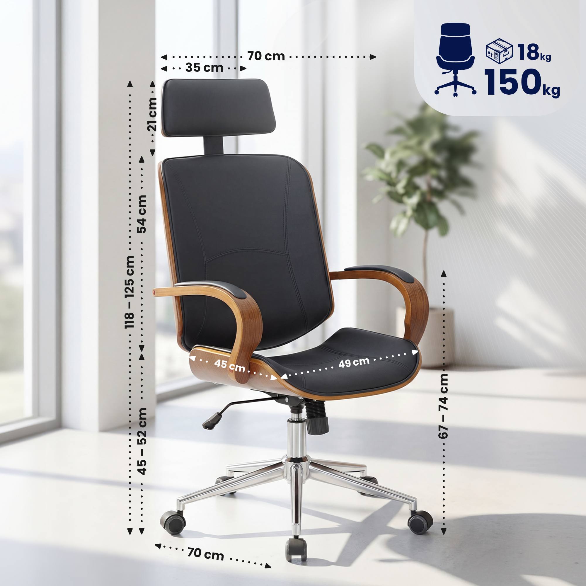 Chaise de bureau Dayton