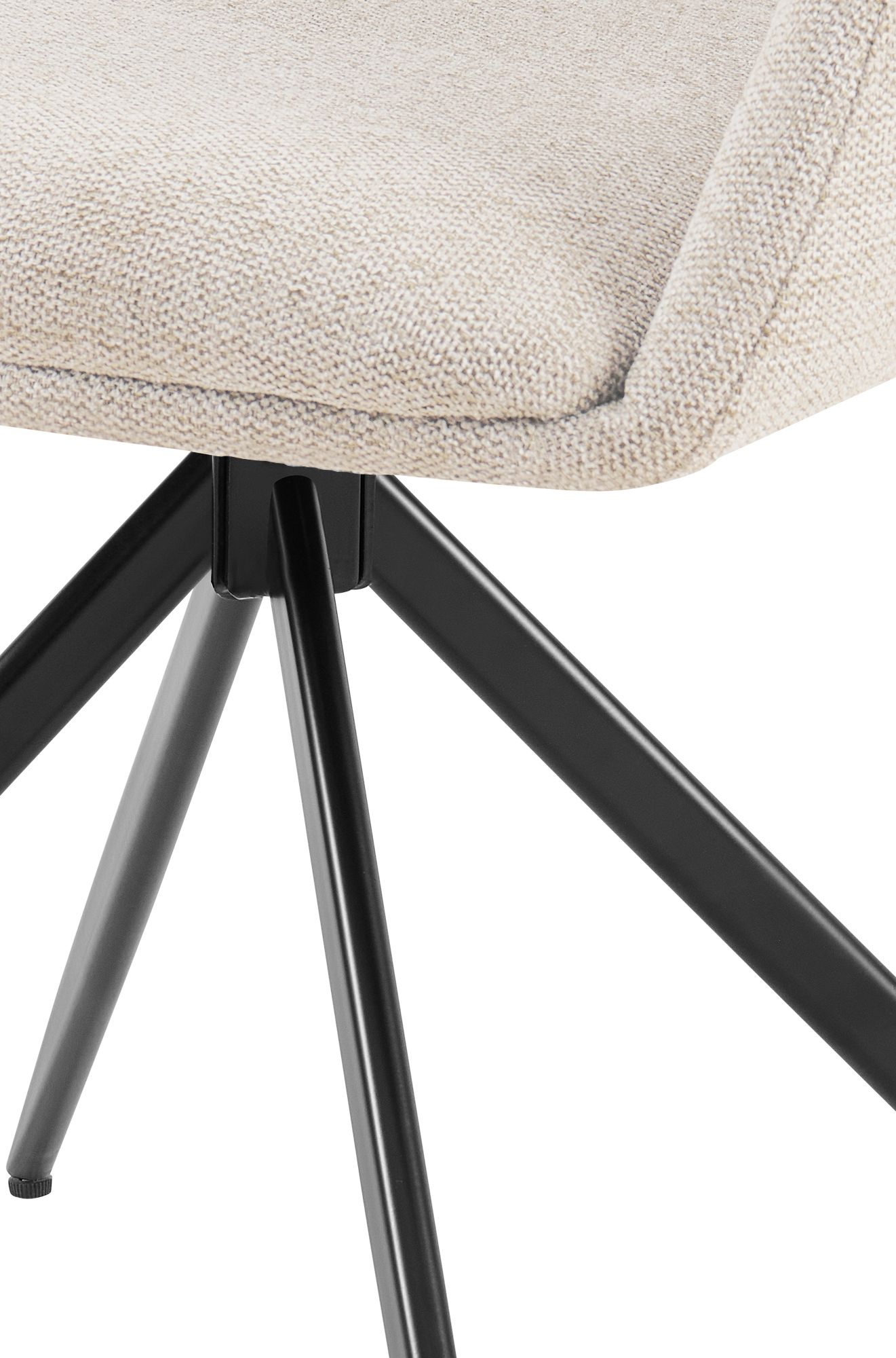 Chaise de salle a manger Olema en tissu