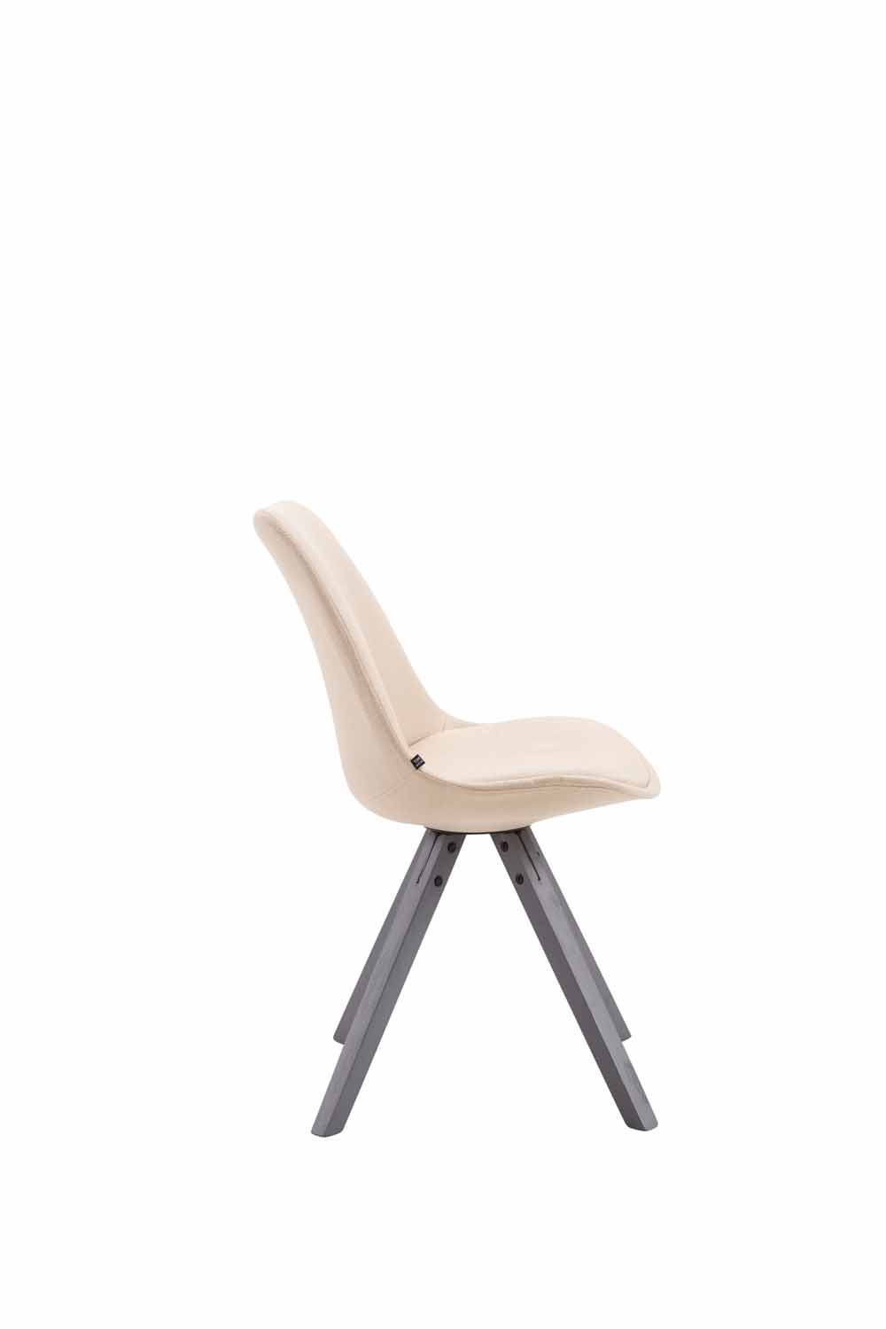 Chaise Toulouse tissu piétement en forme carrée