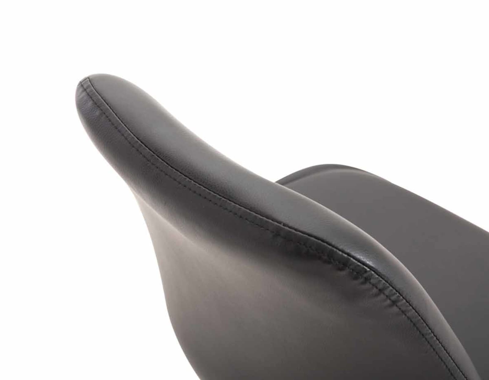 Lot de 4 Chaises de salle à manger Maverick similicuir avec pied trompette