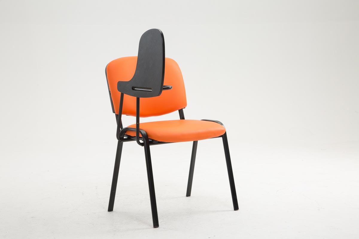 Chaise Ken en similicuir avec tablette rabattable