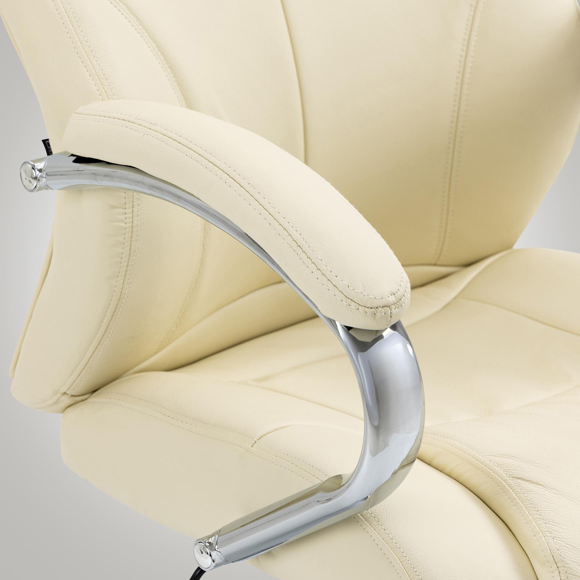 Chaise de bureau Salford cuir véritable