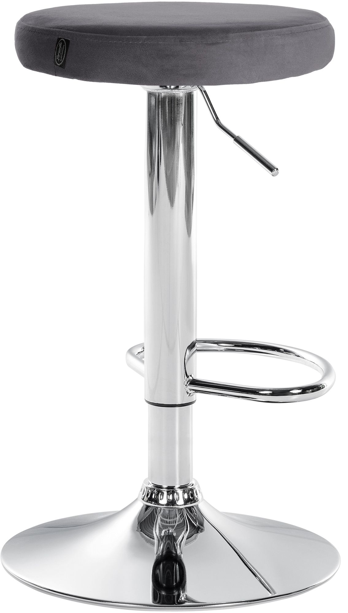 Lot de 2 tabourets de bar Ponte velours
