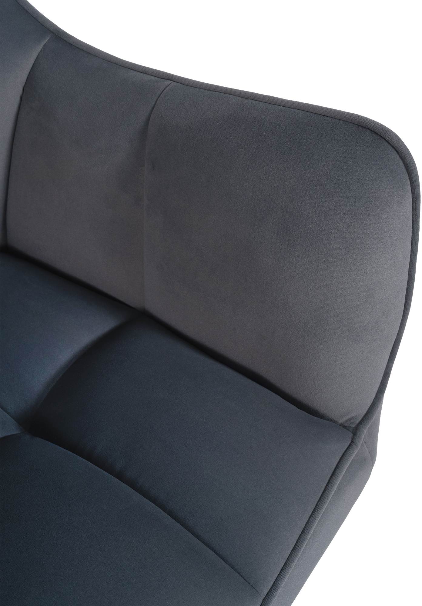 Chaise de salle à manger Swing revêtement velours