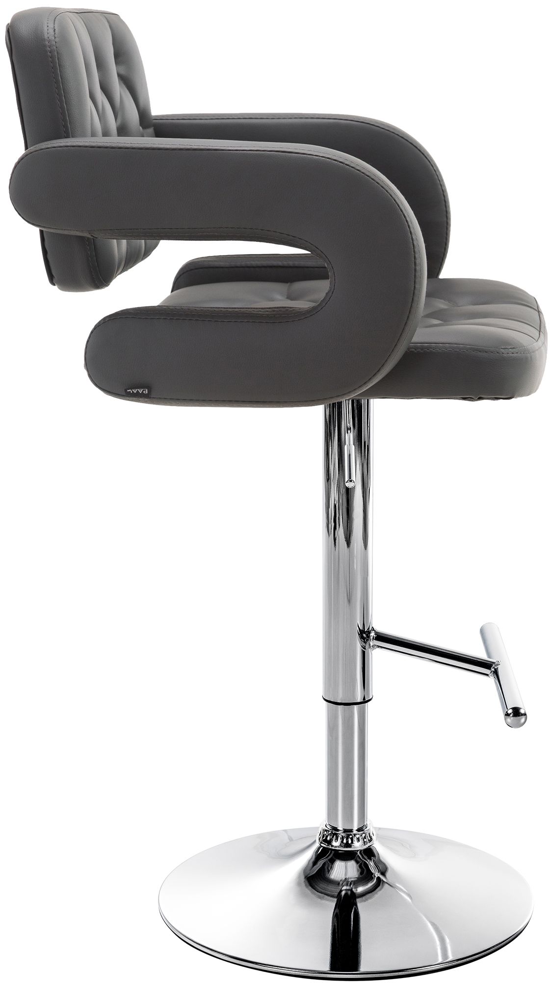 Tabouret de bar Dublin similicuir avec pied en métal