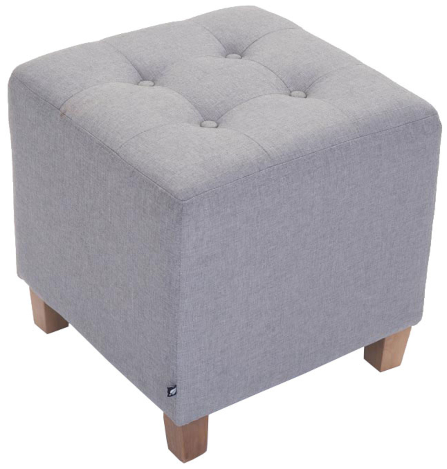 Lot de 2 tabourets bas Pharao en tissu