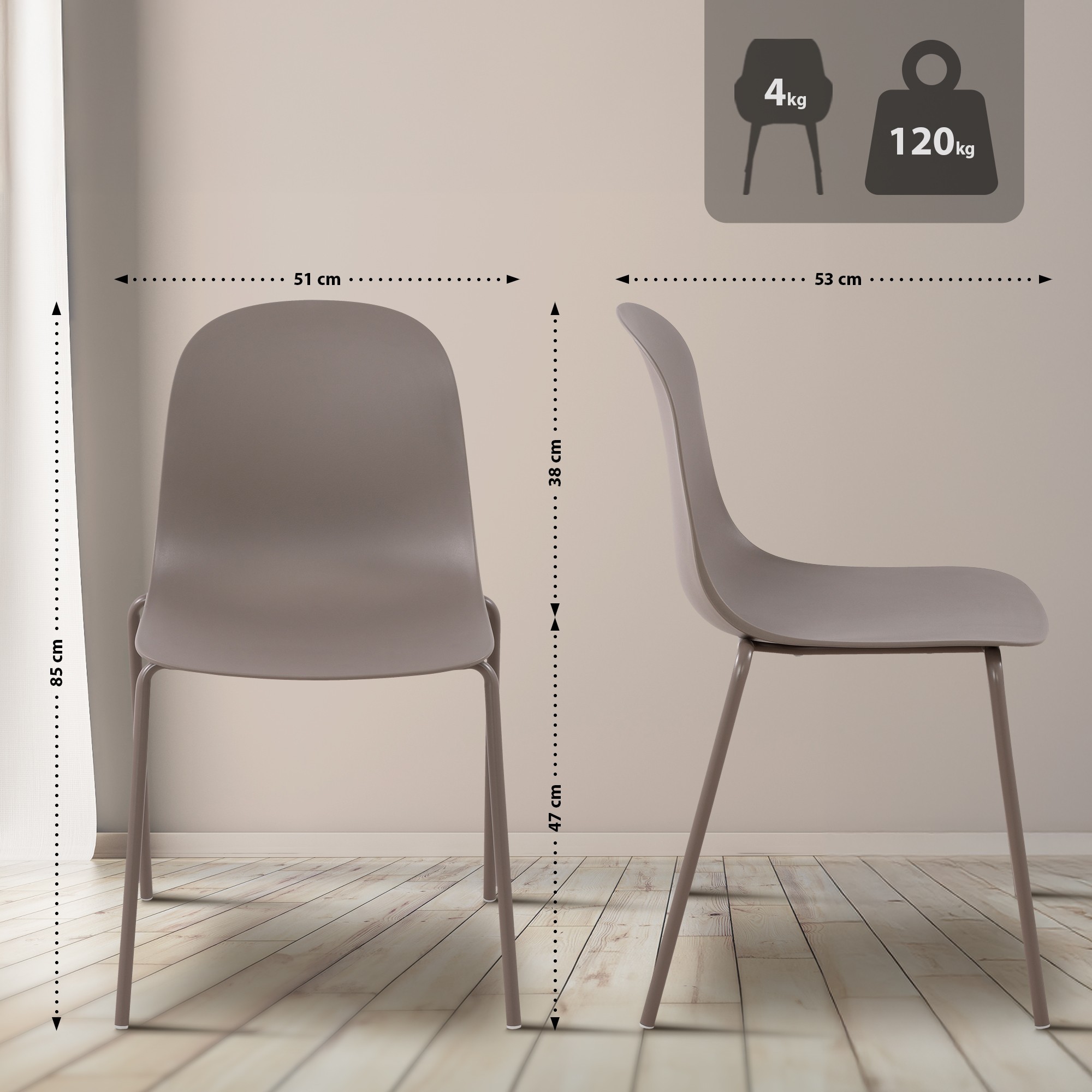 Ensemble de 2 sièges Veldin