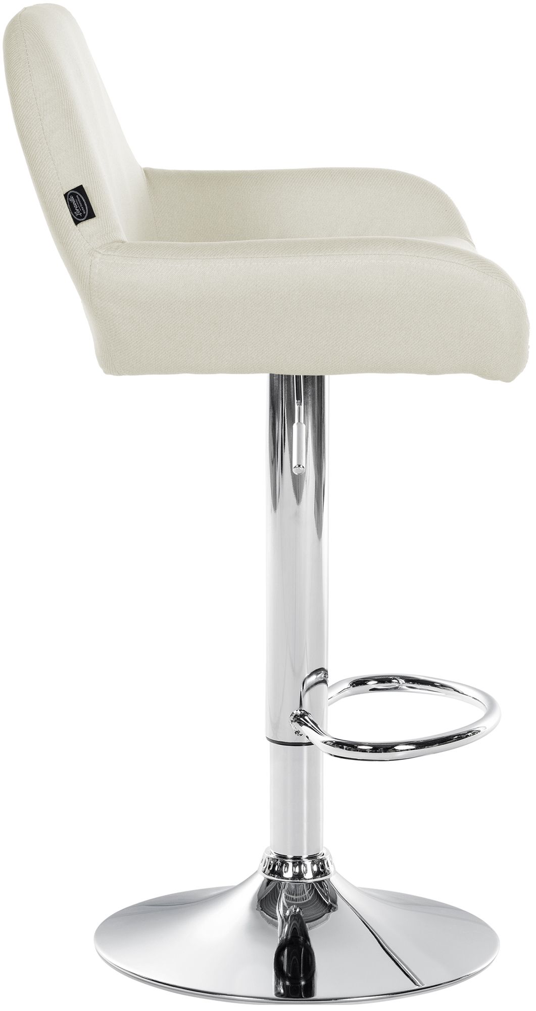 Lot de 2 tabourets de bar Braga en tissu