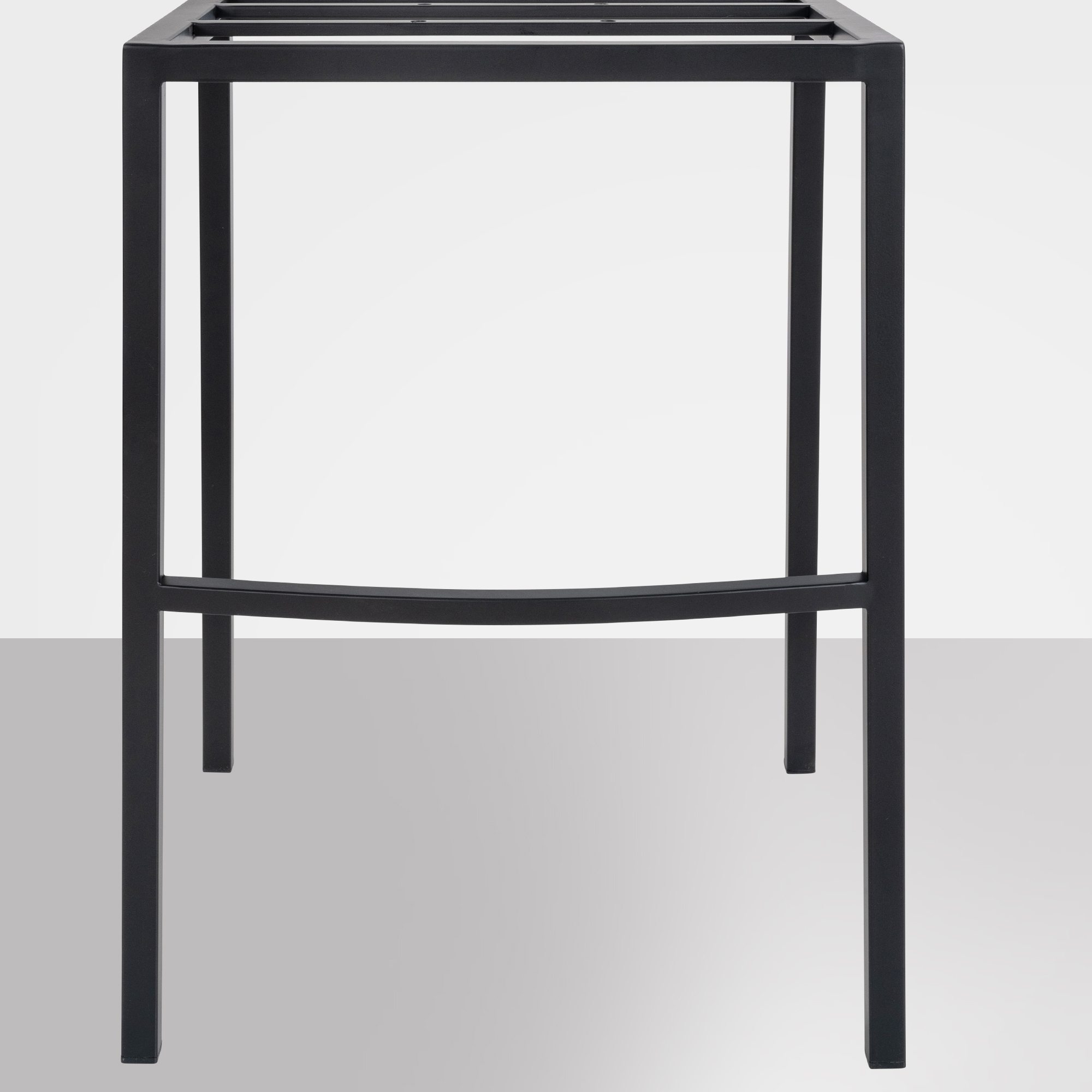 Tabouret de bar Damaso feutre avec piètement à quatre pieds