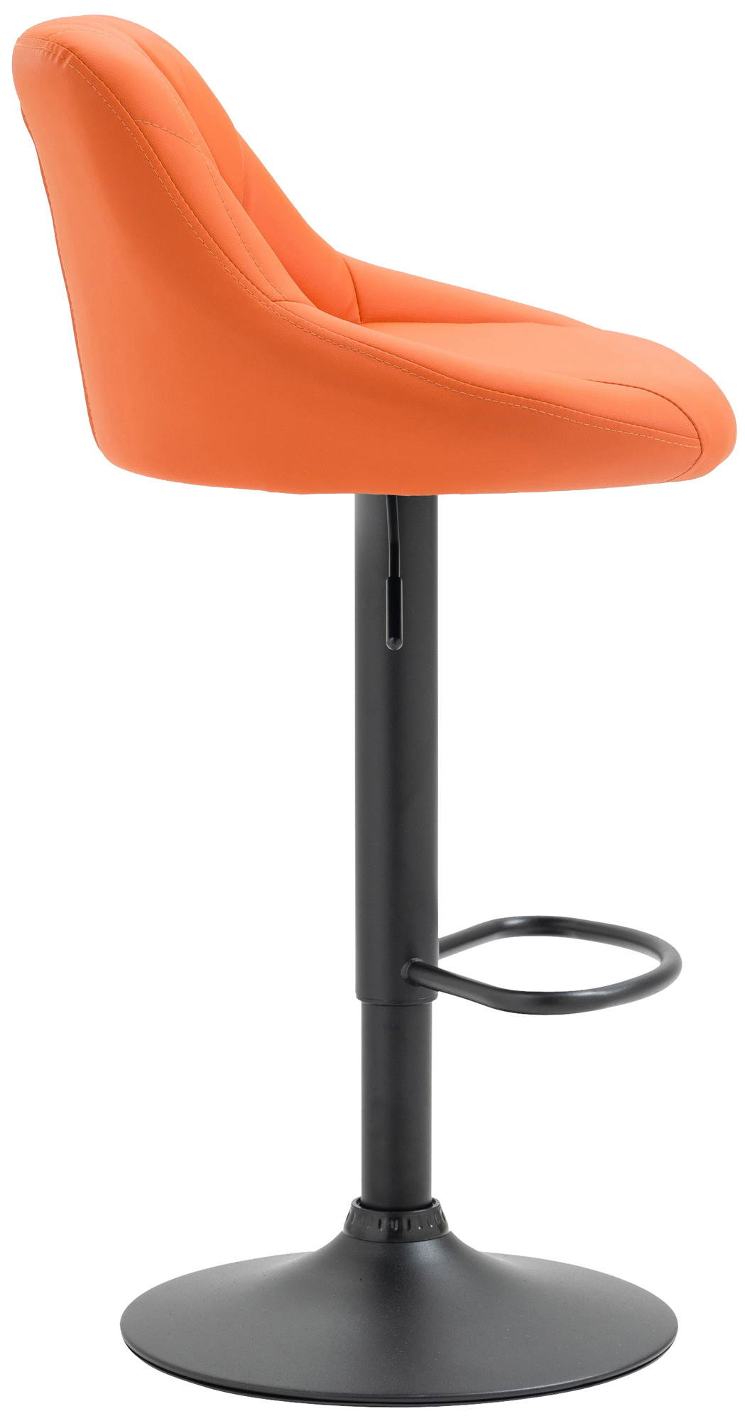 Tabouret de bar Lazio en similicuir avec pied en métal